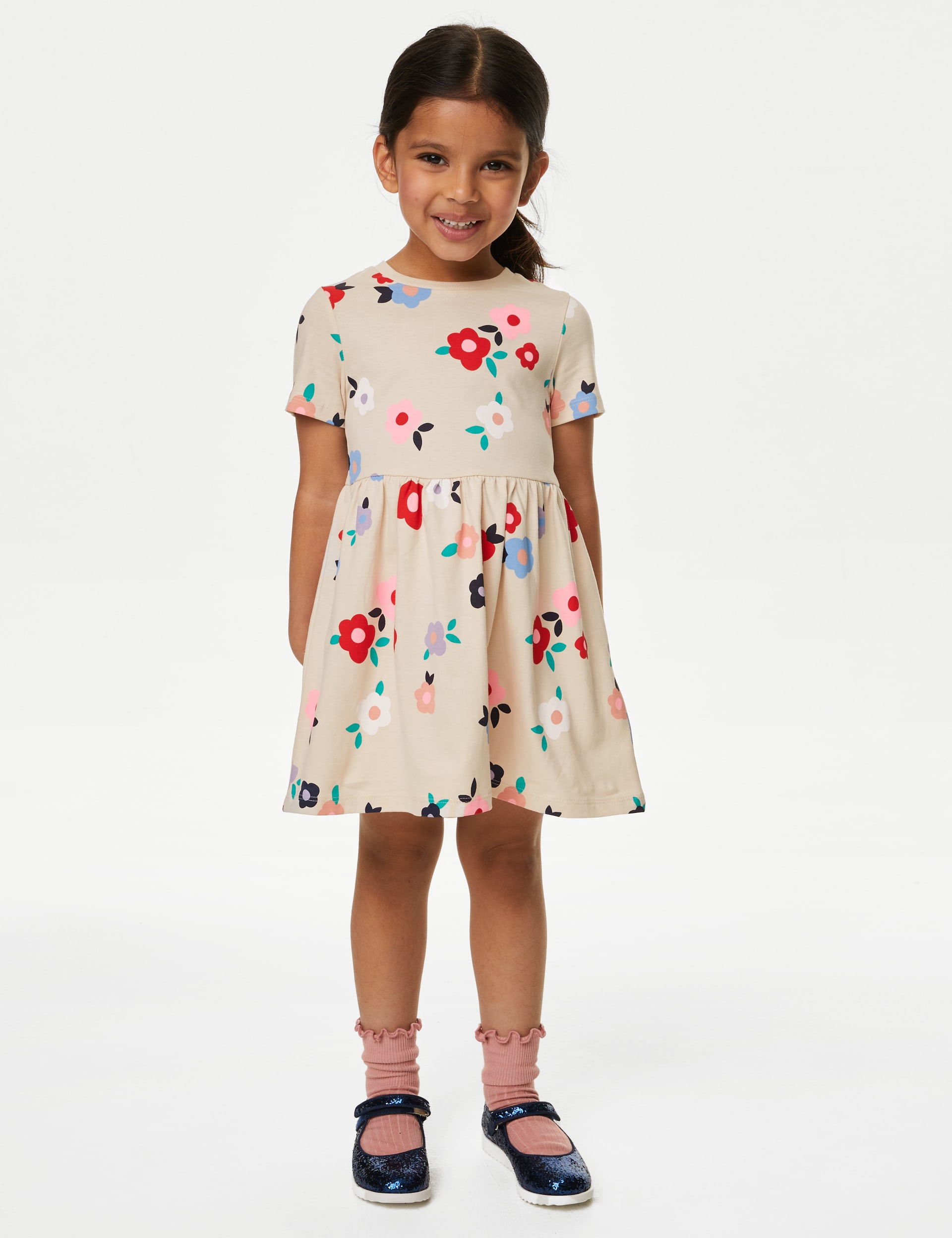 Pure Cotton Printed Dress (2-8 Yrs) | M&S Collection | M&S