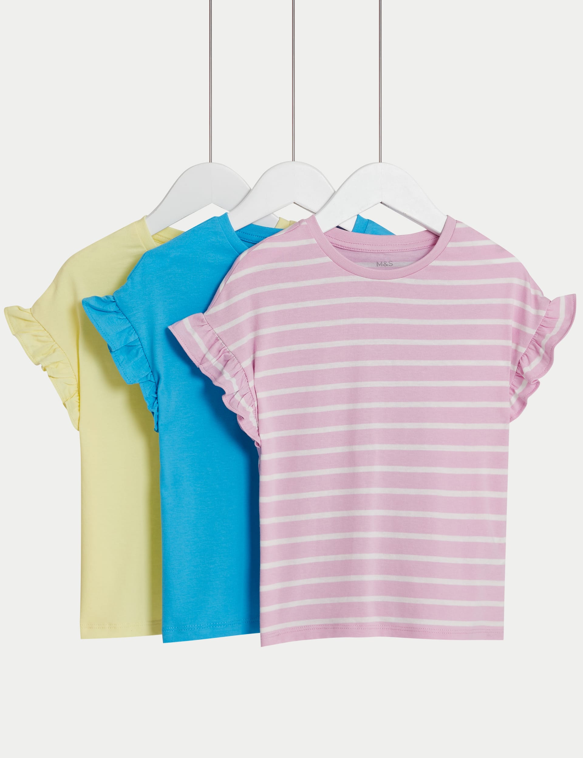 3pk Pure Cotton T-Shirts (2-8 Yrs)