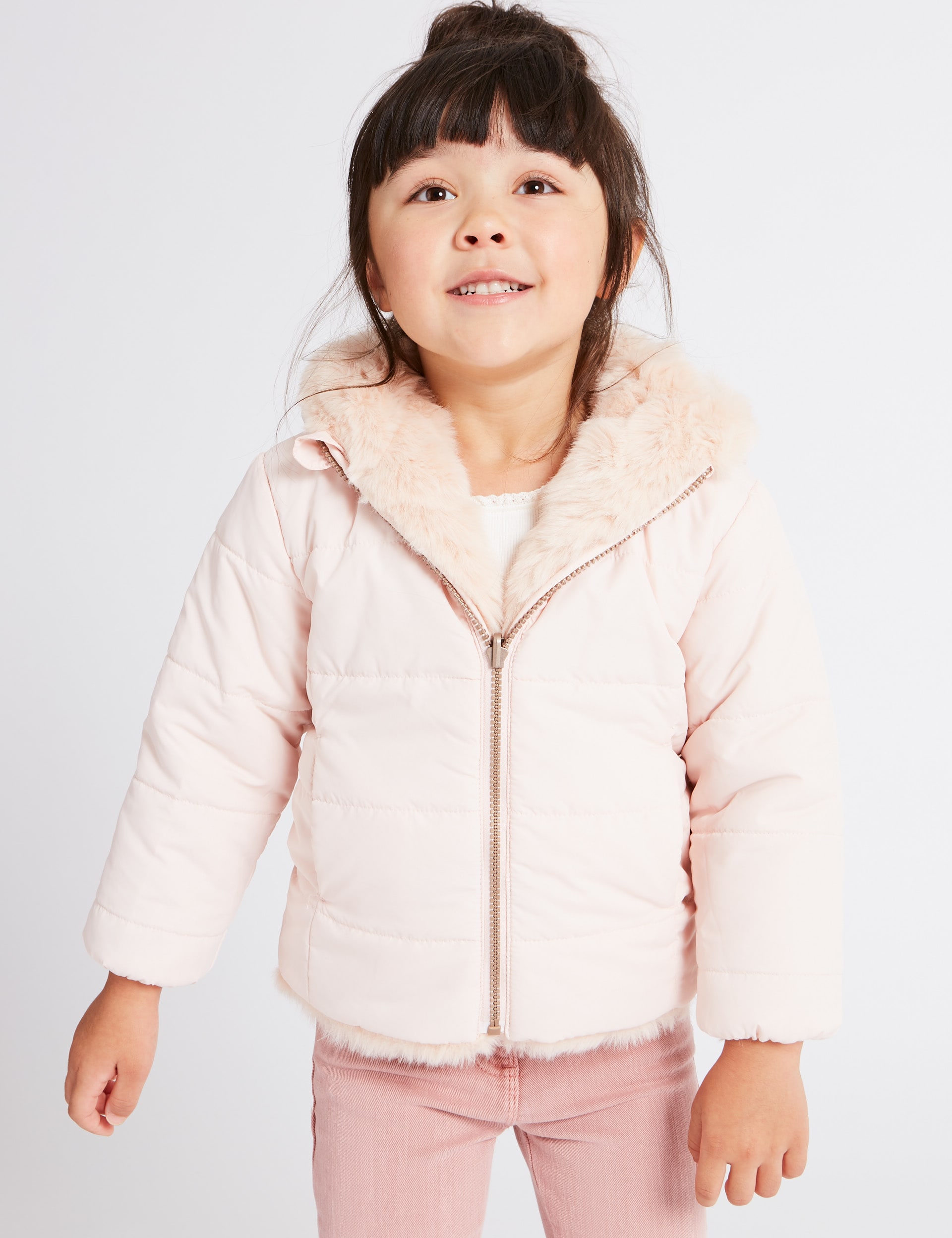 Reversible Faux Fur Coat (3 Months - 7 Years) Image 2 of 8