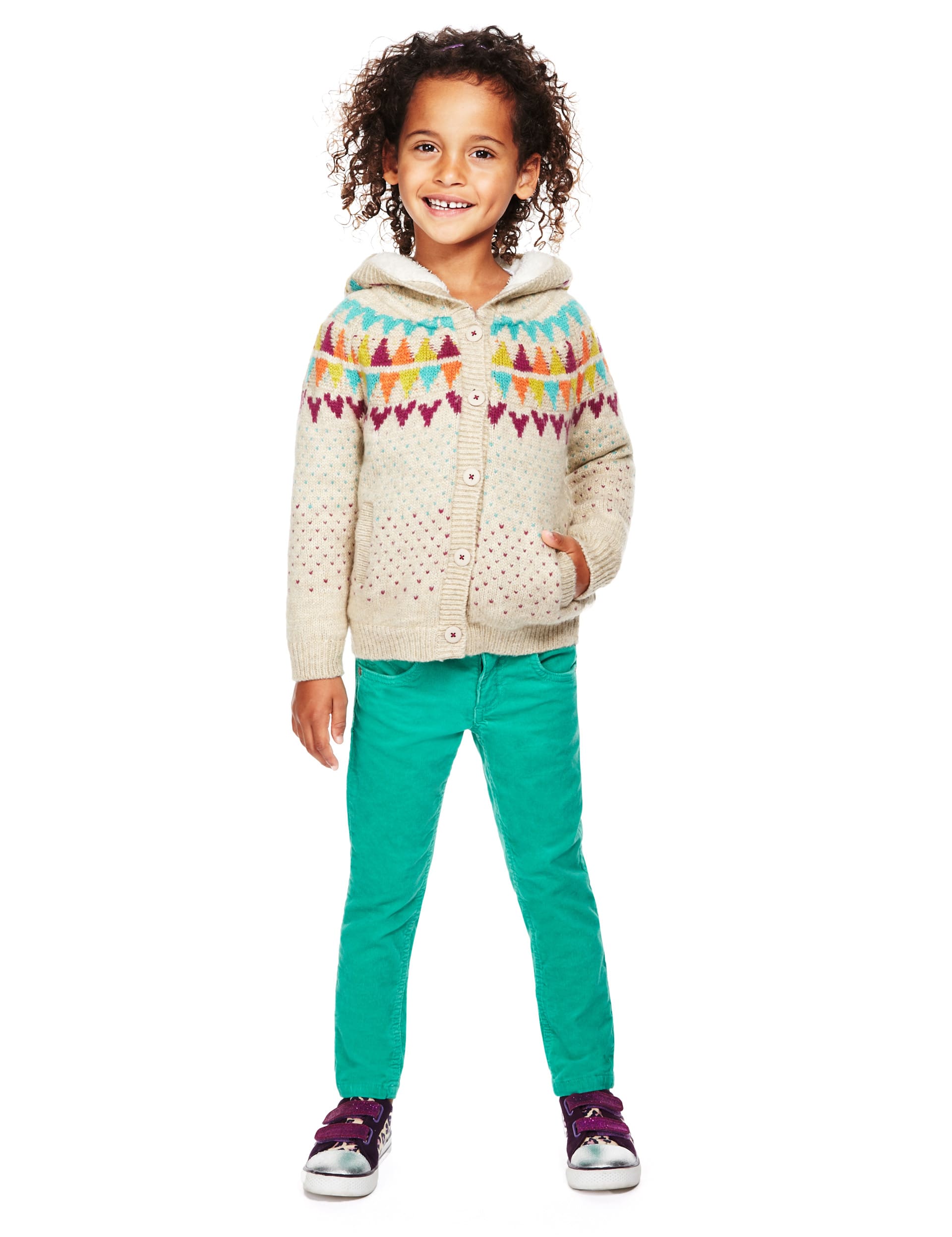 Borg lined cardigan womens hotsell