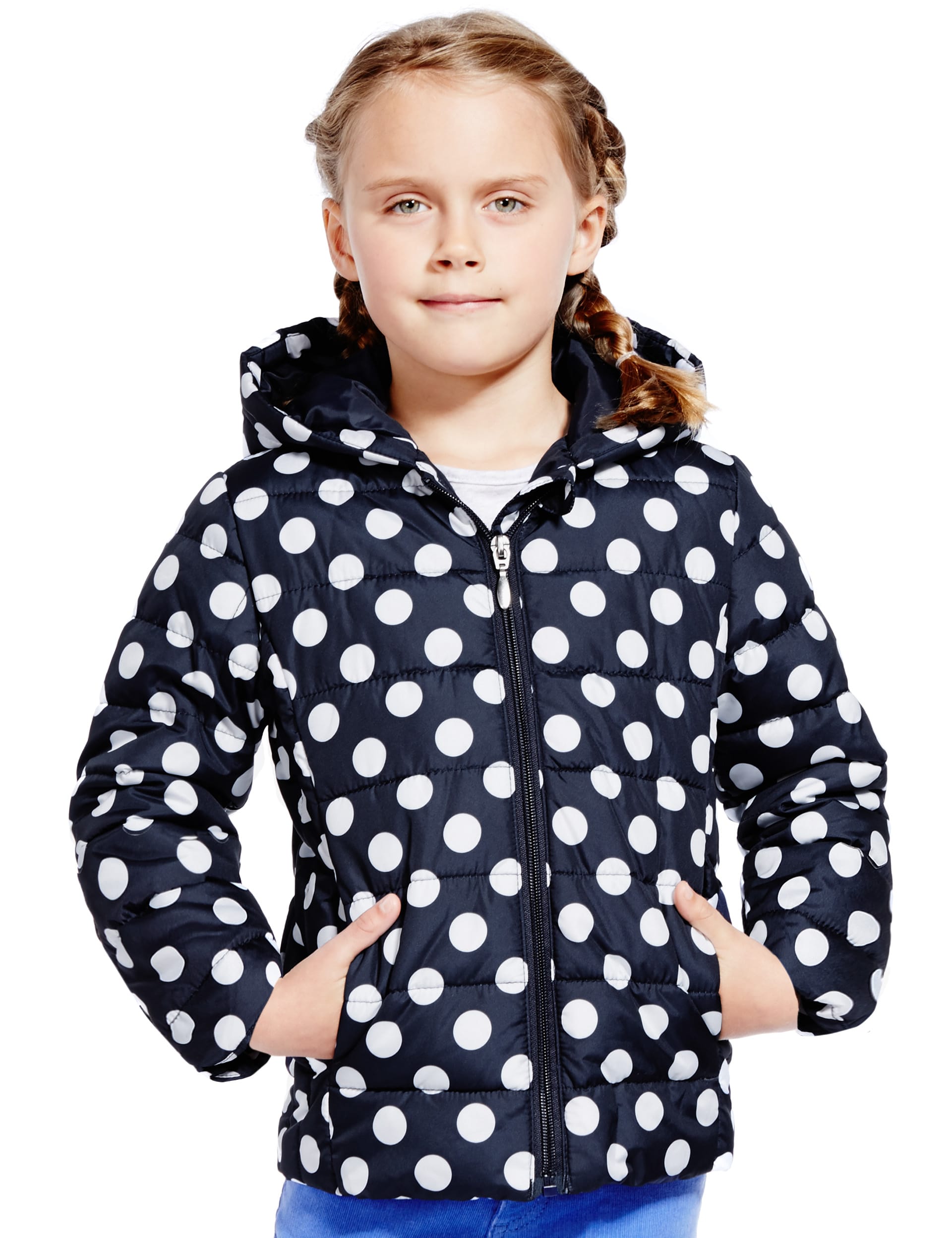 Lightly Padded & Spotted Thermal Coat with Stormwear™ (1-7 Years) Image 2 of 5