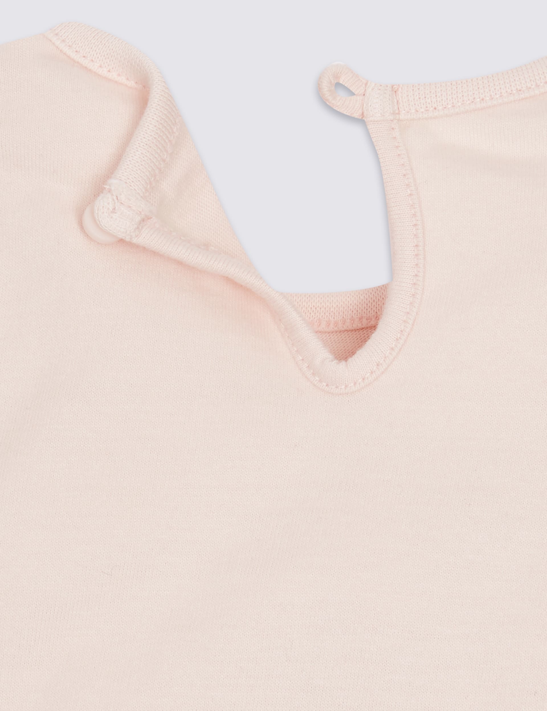 Pure Cotton Printed Dipped Hem T-Shirt Image 2 of 7