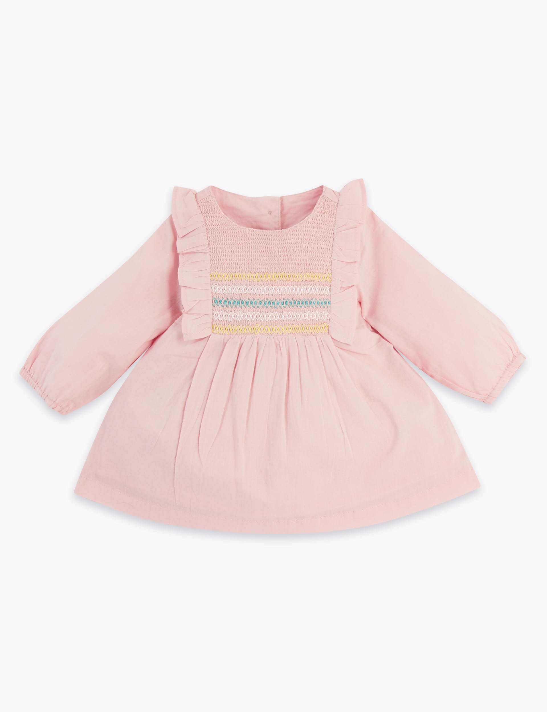 Cotton Frill Woven Top (0-3 Yrs) | M&S