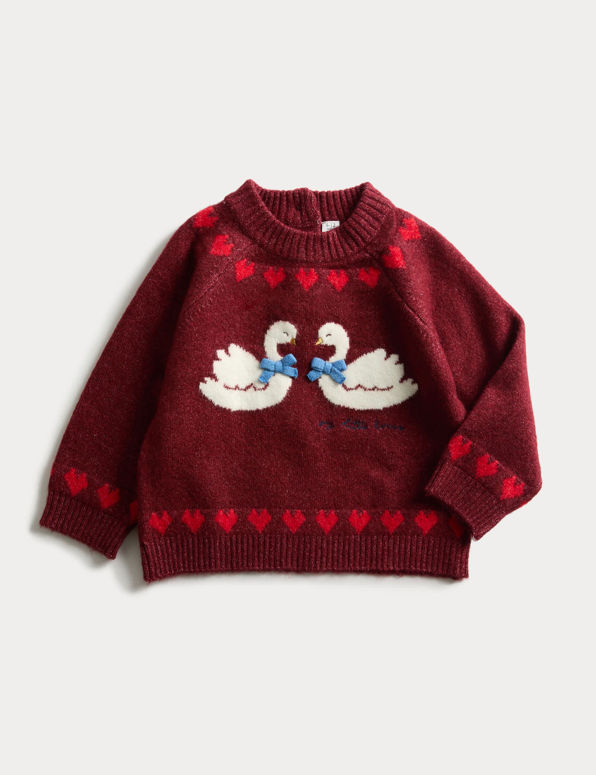 Knitted Swan Jumper (0-3 Yrs) | M&S Collection | M&S
