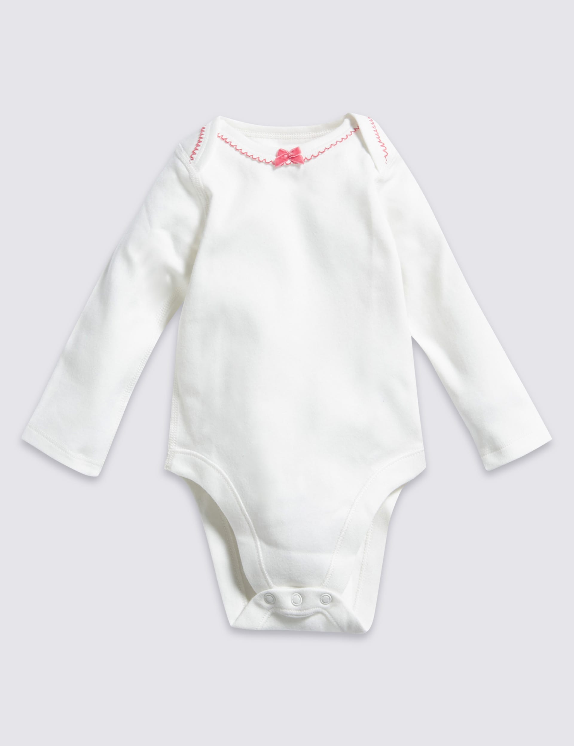 5 Pack Long Sleeve Bodysuits M S