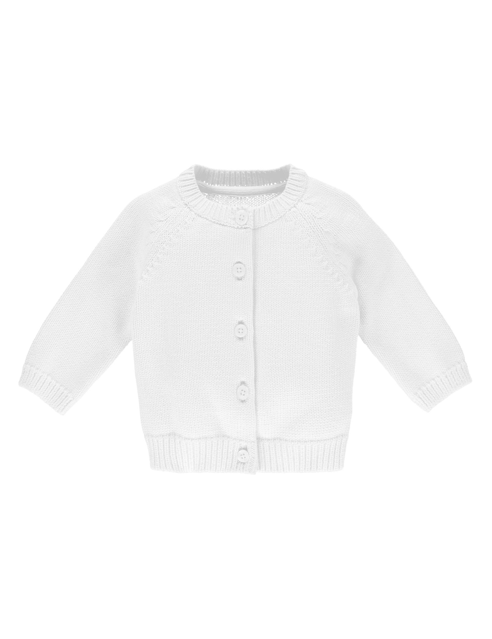 Pure Cotton Raglan Sleeve Cardigan Image 2 of 5