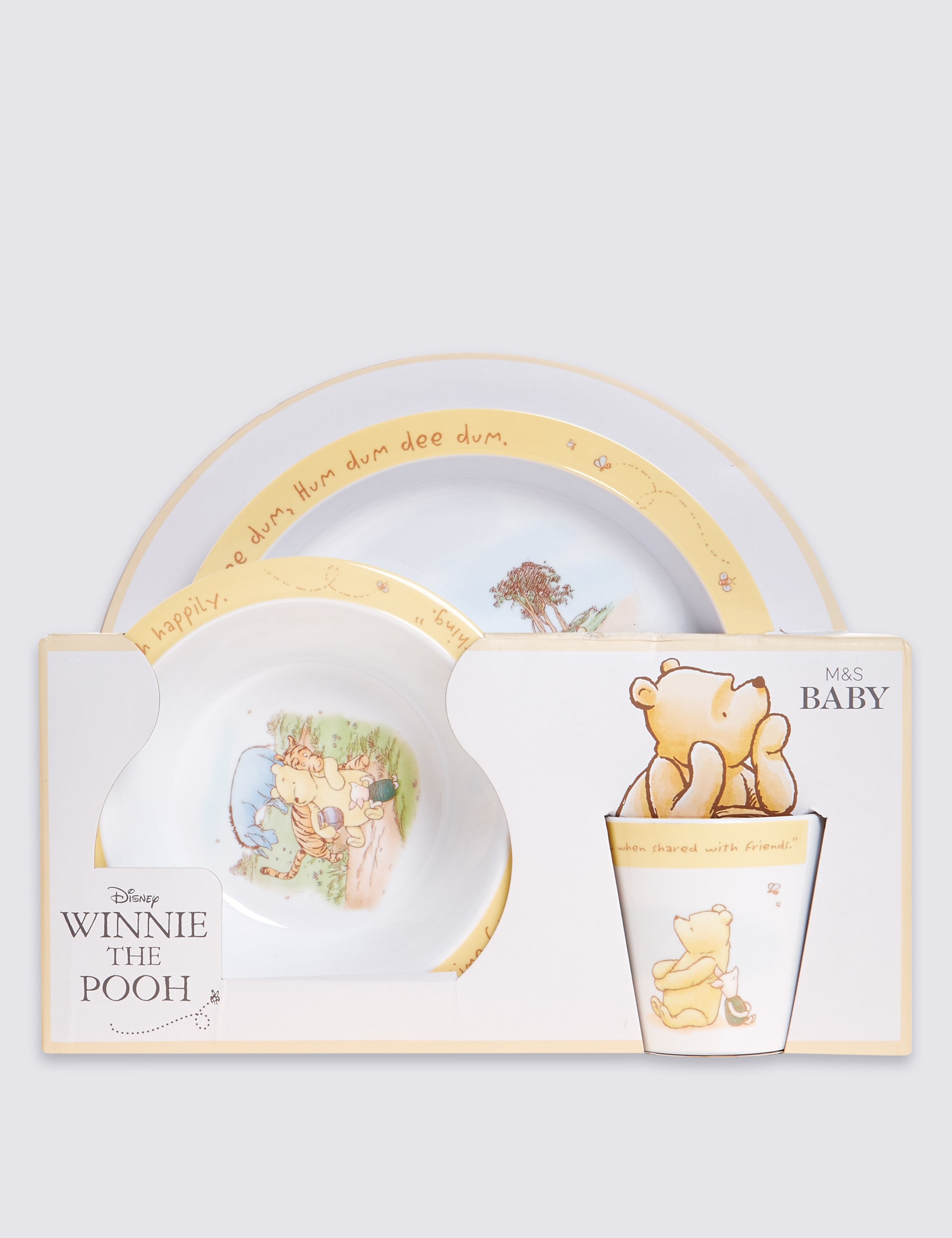 Classic Winnie Melamine Plate Bowl Cup Image 2 of 4