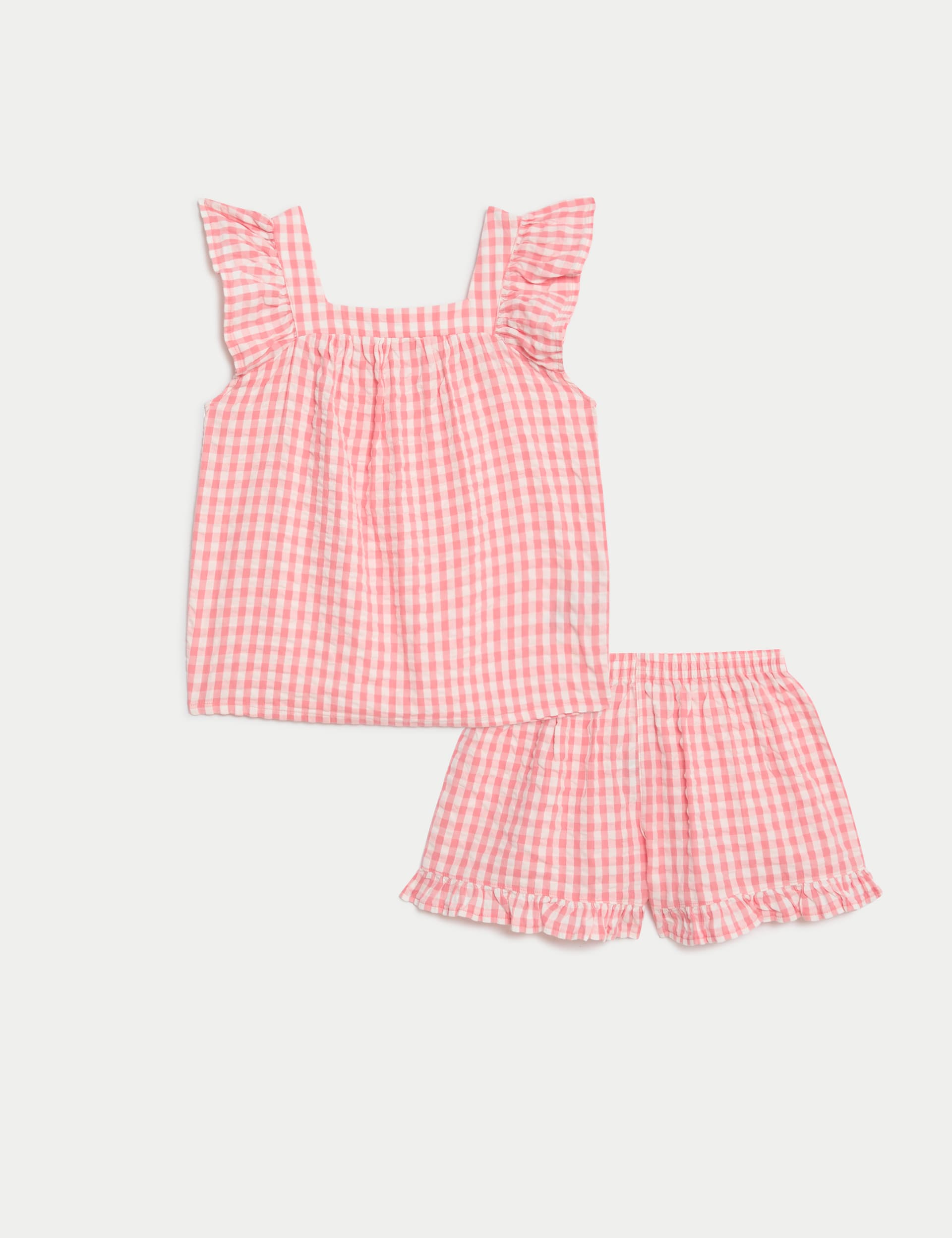 Pure Cotton Gingham Pyjamas (6-16 Yrs)