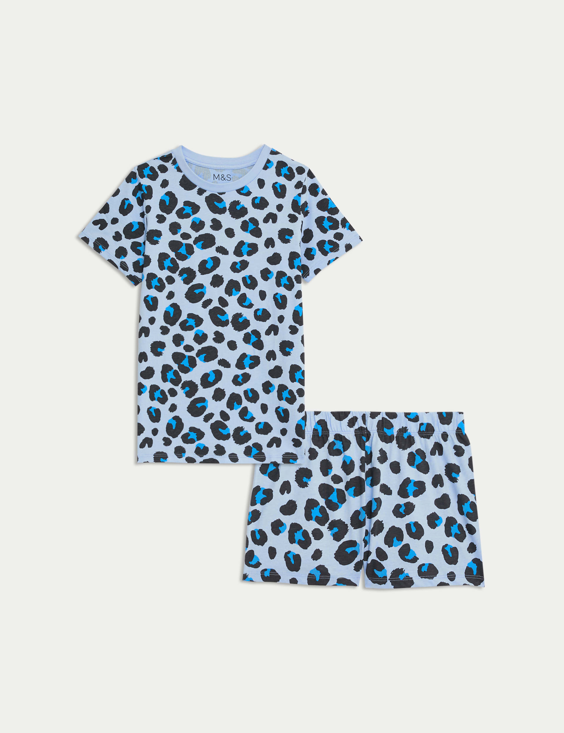 Pure Cotton Leopard Print Pyjamas (7-14 Yrs)