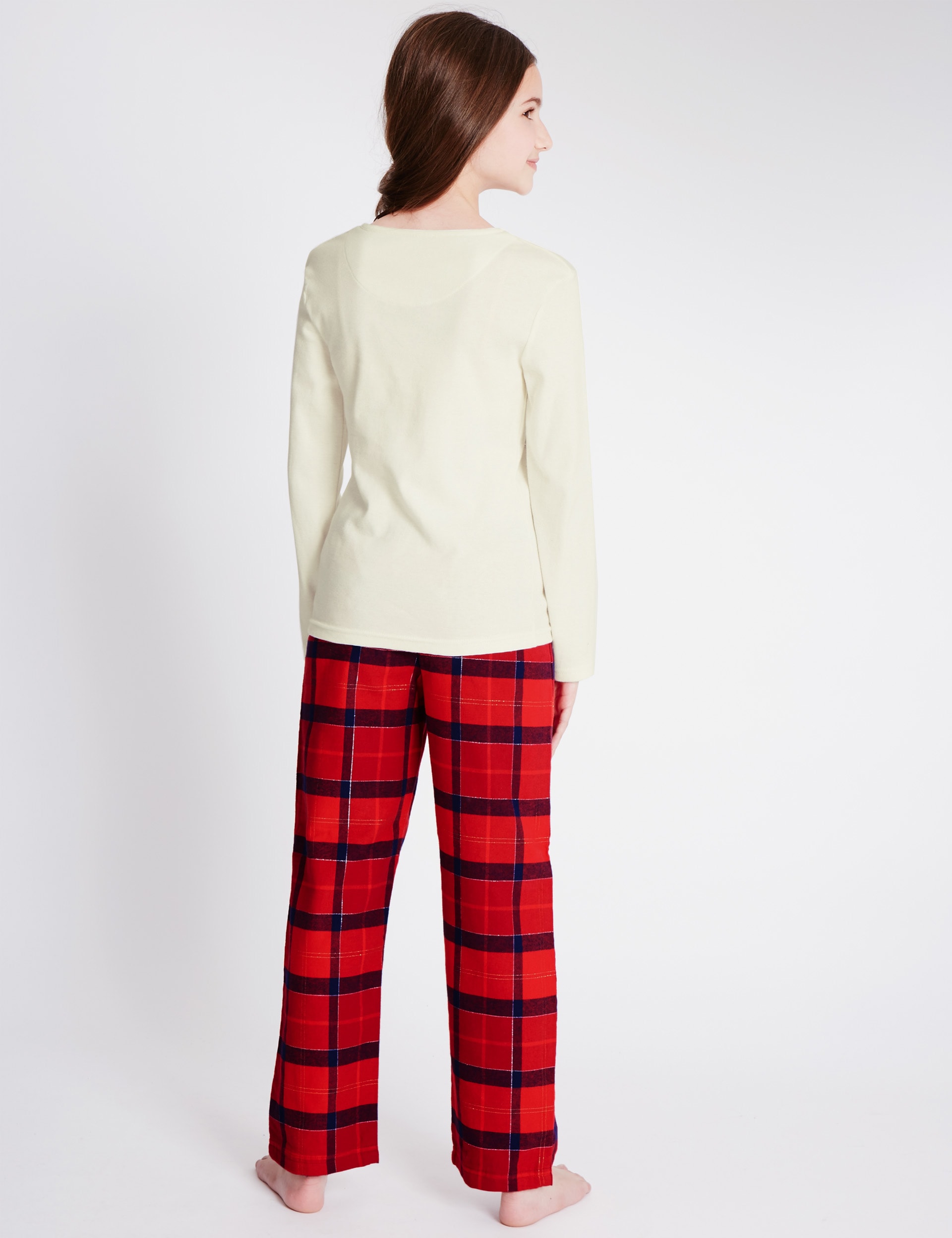 Pure Cotton Long Sleeve Winter Pyjamas (1-16 Years) Image 2 of 7