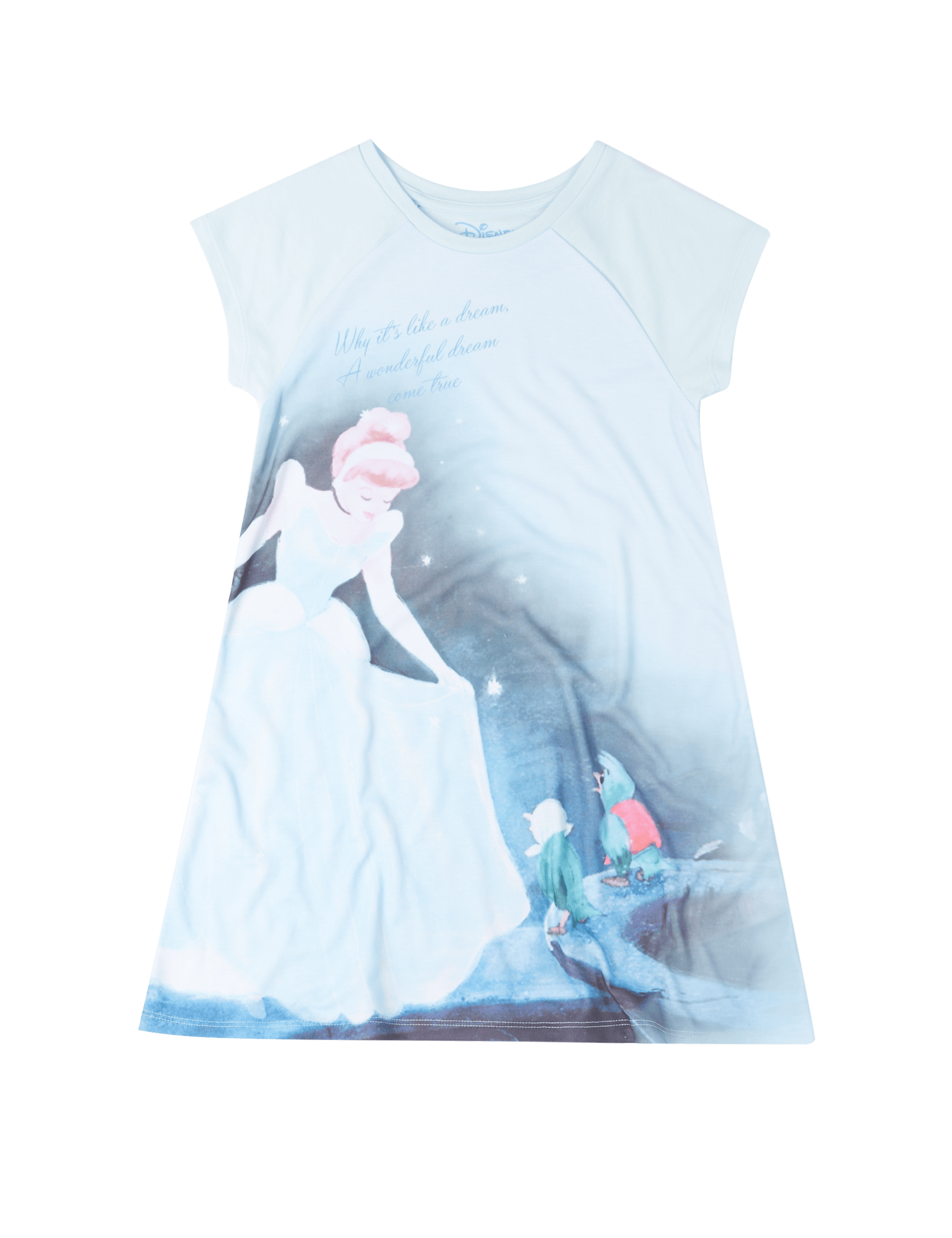 Disney Retro Cinderella Print Nightdress with StayNEW™ (1-10 Years) Image 2 of 3