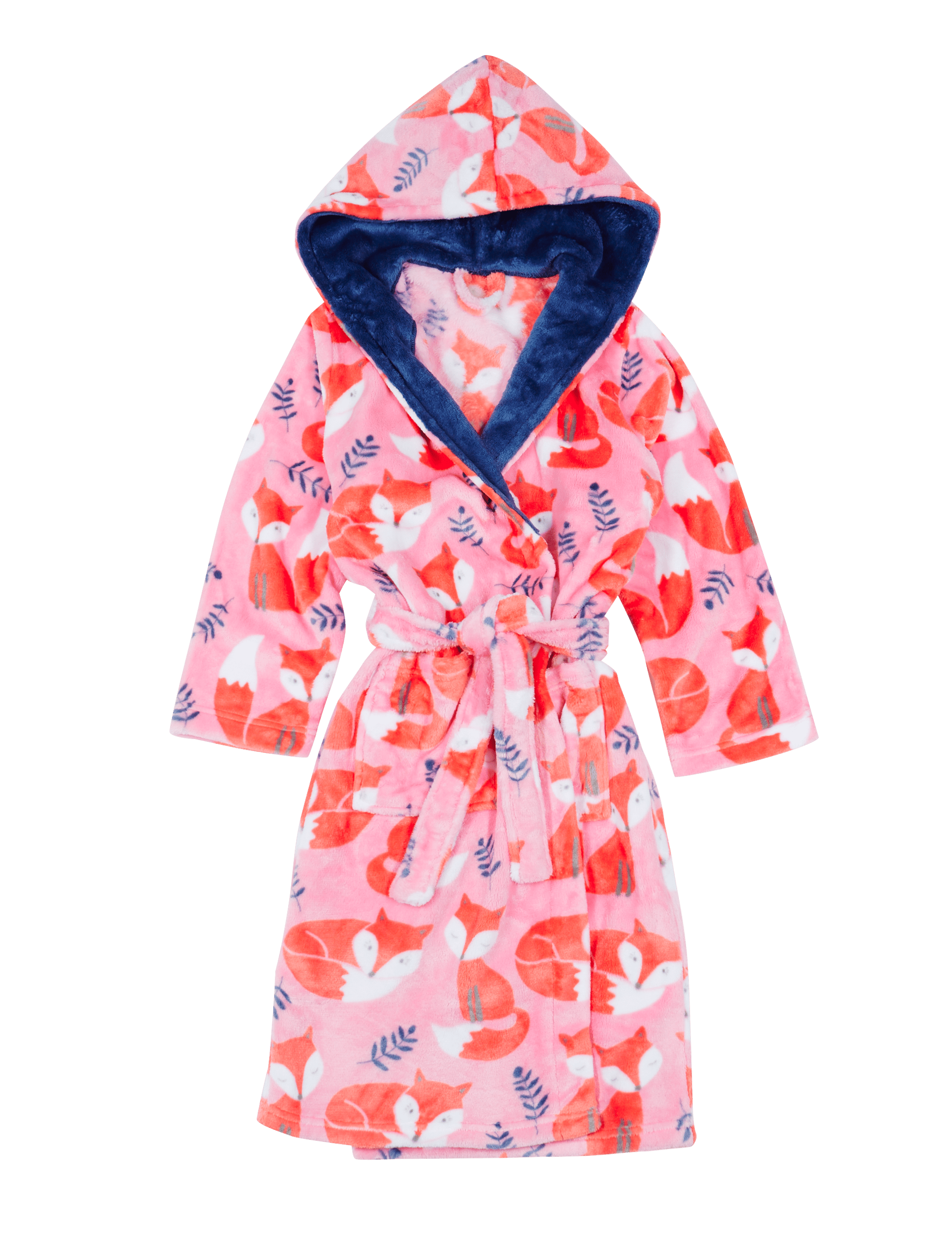 Anti Bobble Fox Print Dressing Gown (6-16 Years) Image 2 of 3