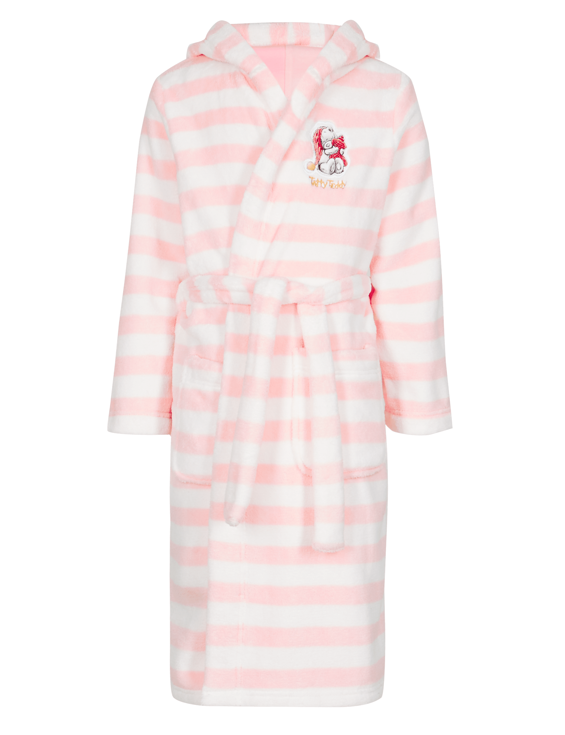 Anti Bobble Tatty Teddy Striped Dressing Gown 6 16 Years M S