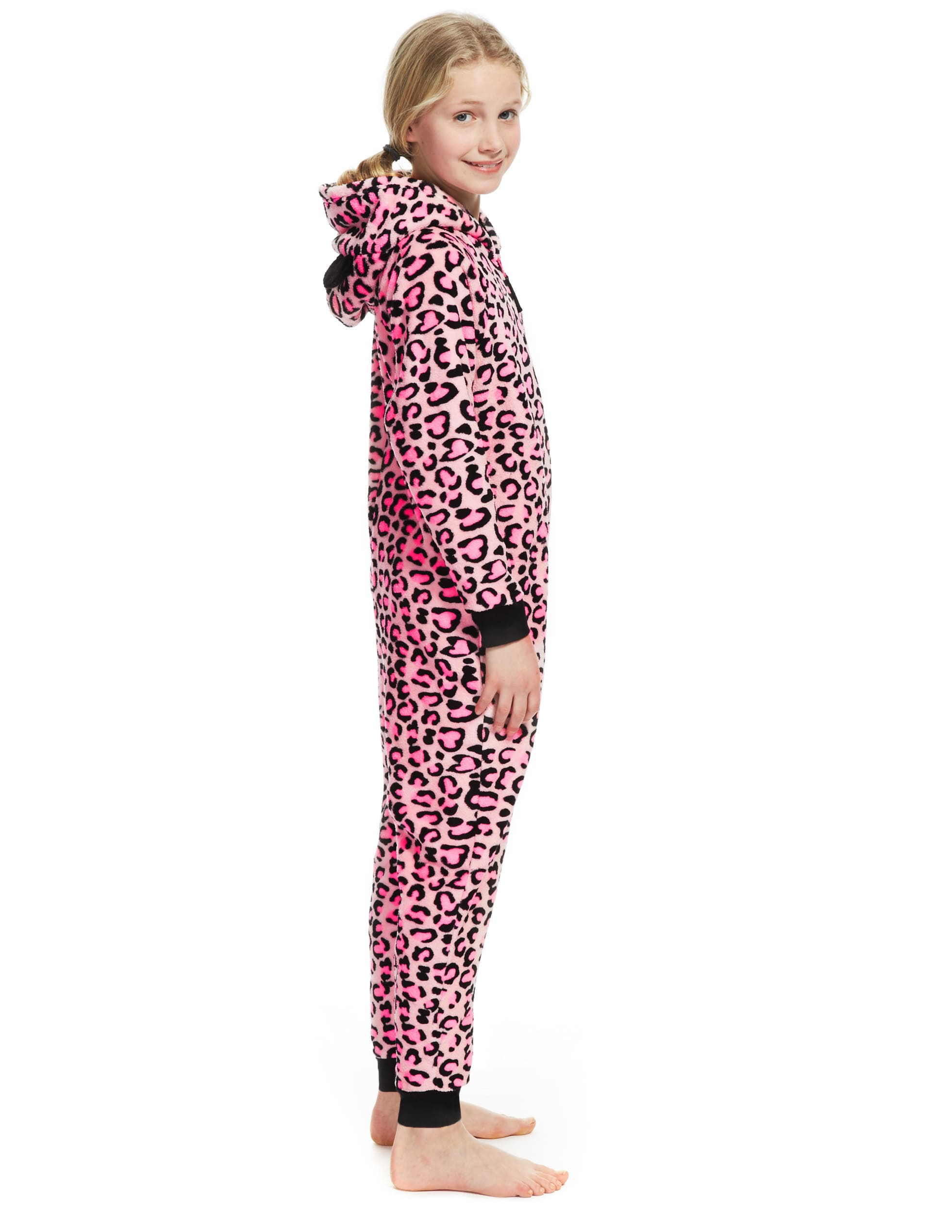 Hooded Leopard Onesie (3-16 Years) Image 2 of 5