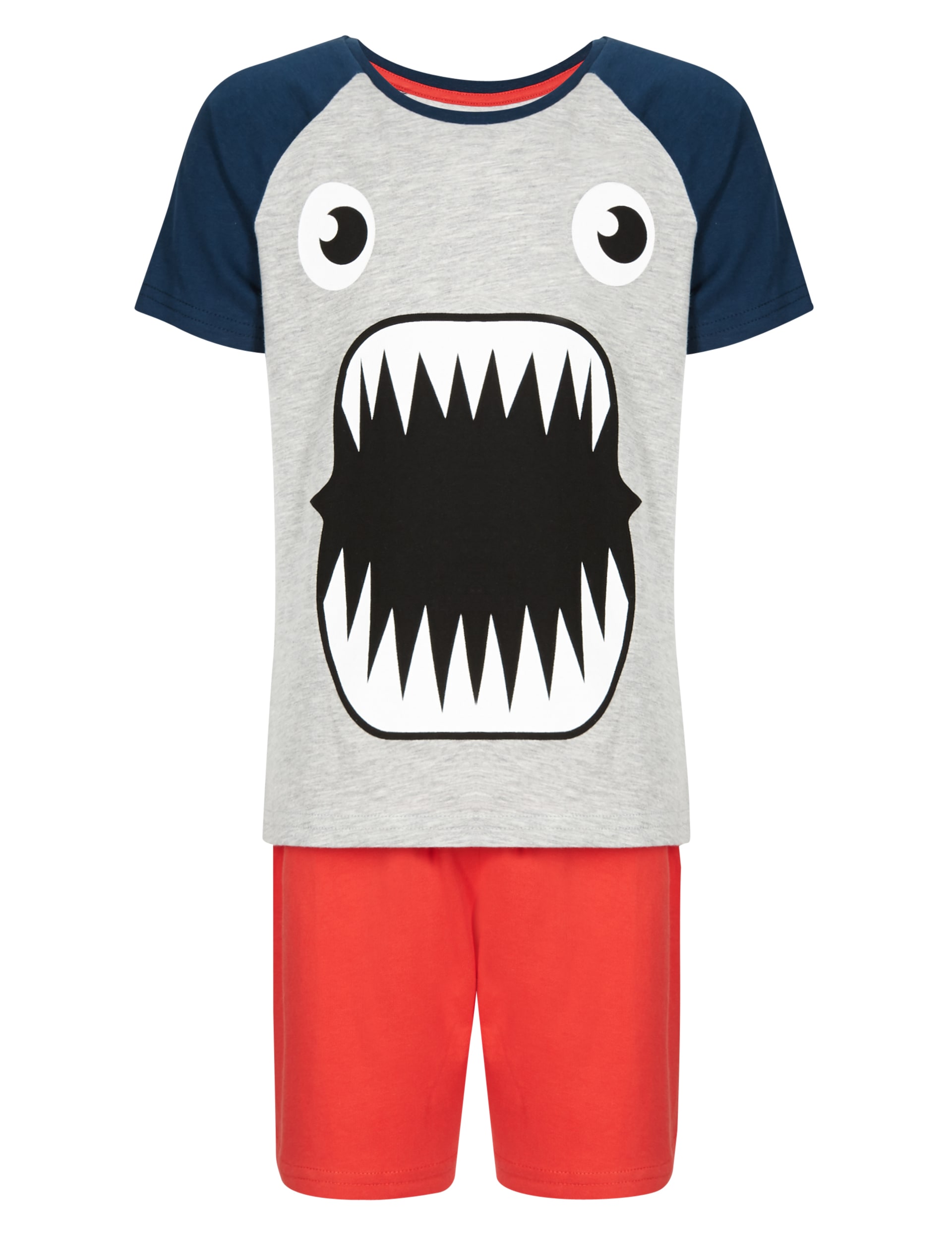 Monster Face Short Pyjamas (1-7 Years) Image 1 of 2