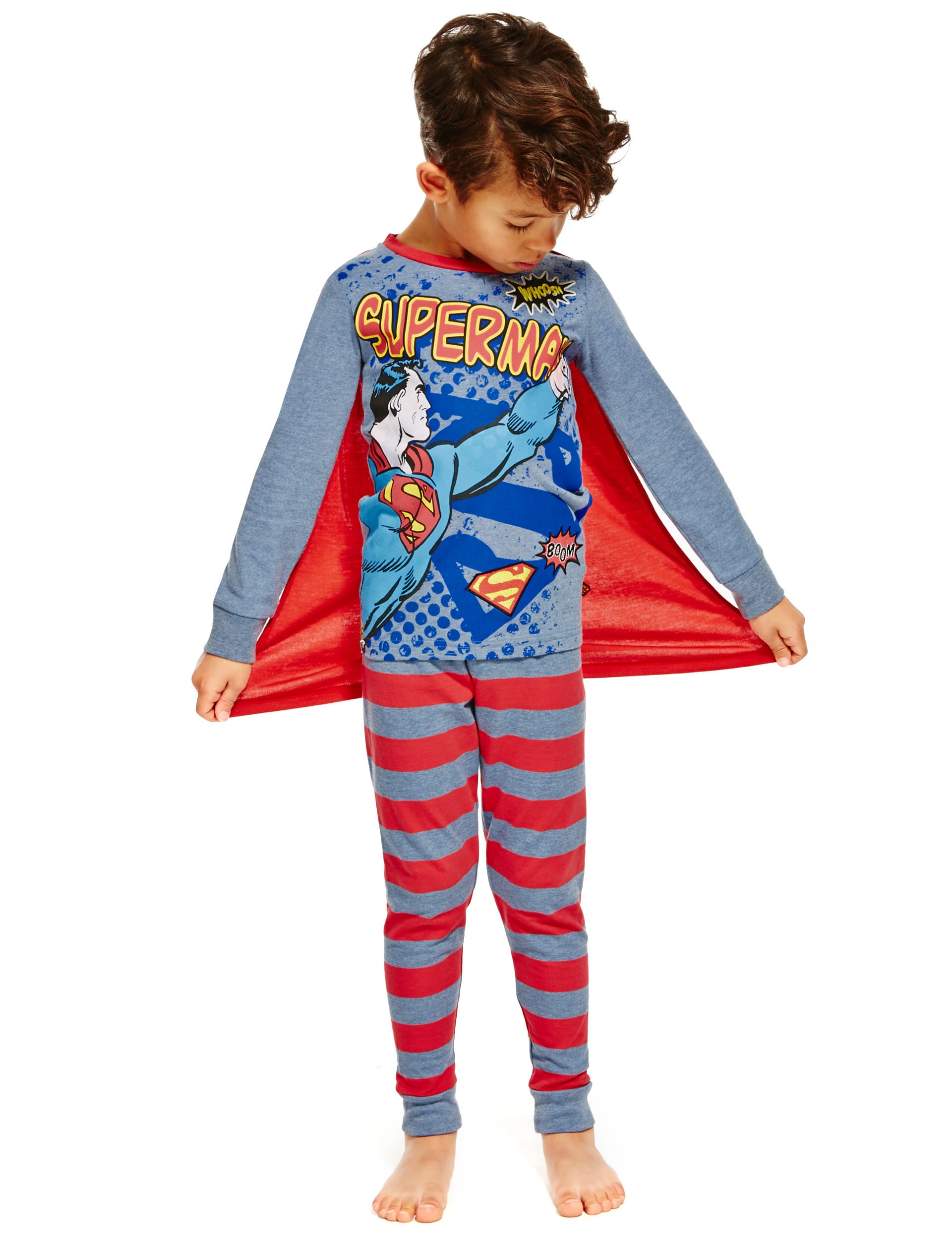 Superman pyjamas with cape sale