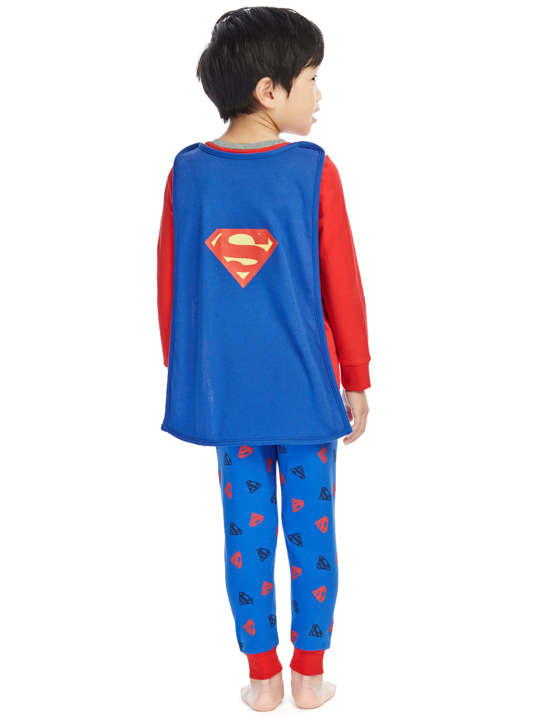 Cotton Rich Superman Pyjamas with Cape 1 8 Years M S