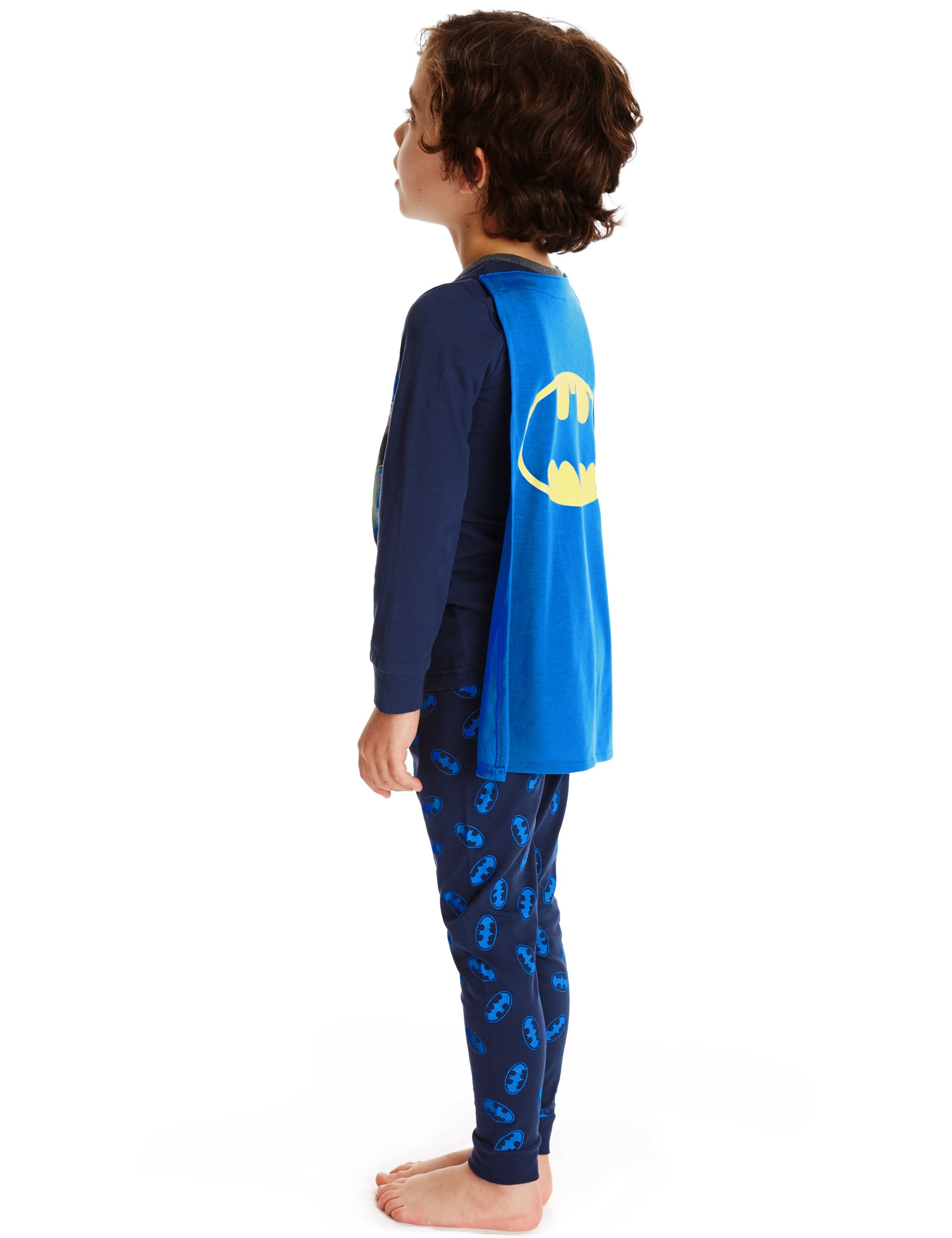 Cotton Rich Stay Soft Batman Pyjamas with Cape 1 8 Years M S
