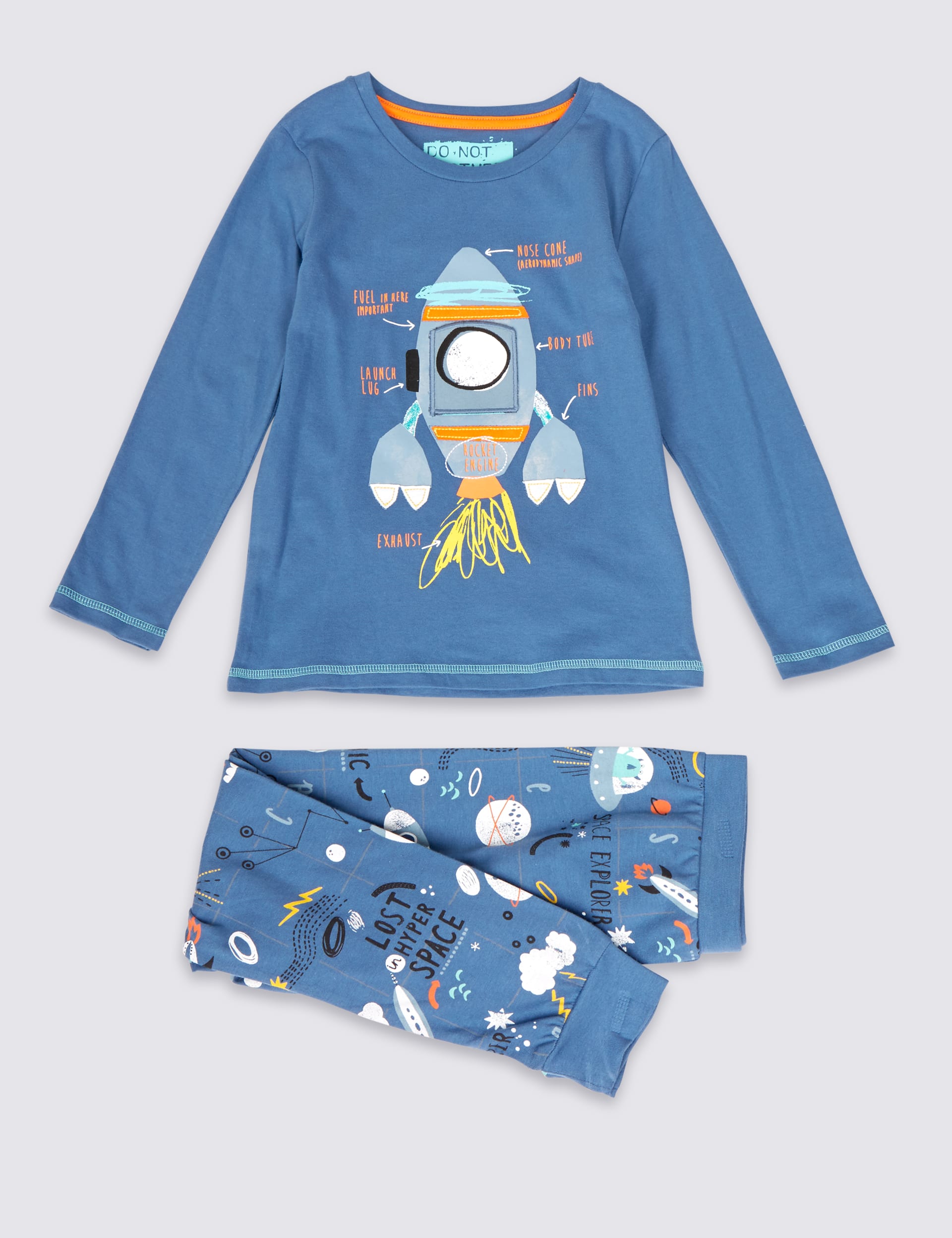 Space Rocket Pyjamas 1 8 Years M S