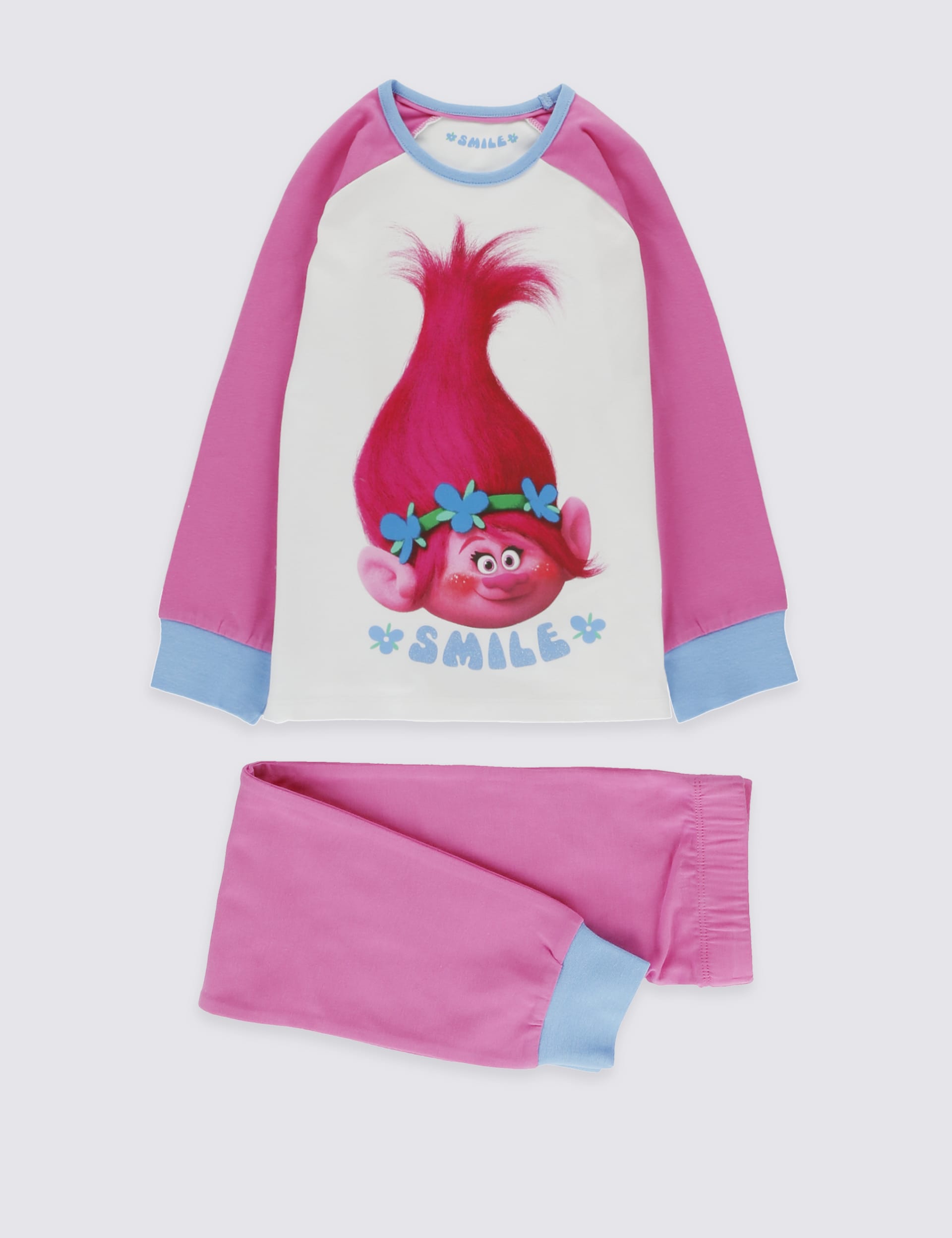 Cotton Rich Trolls Pyjamas (1-7 Years) Image 2 of 7