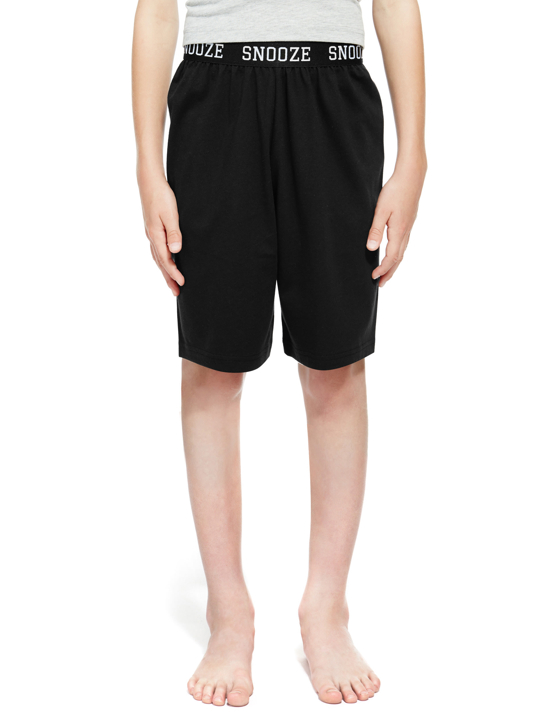 Snooze Slogan Stay Soft Short Pyjamas (6-16 Years) Image 2 of 4