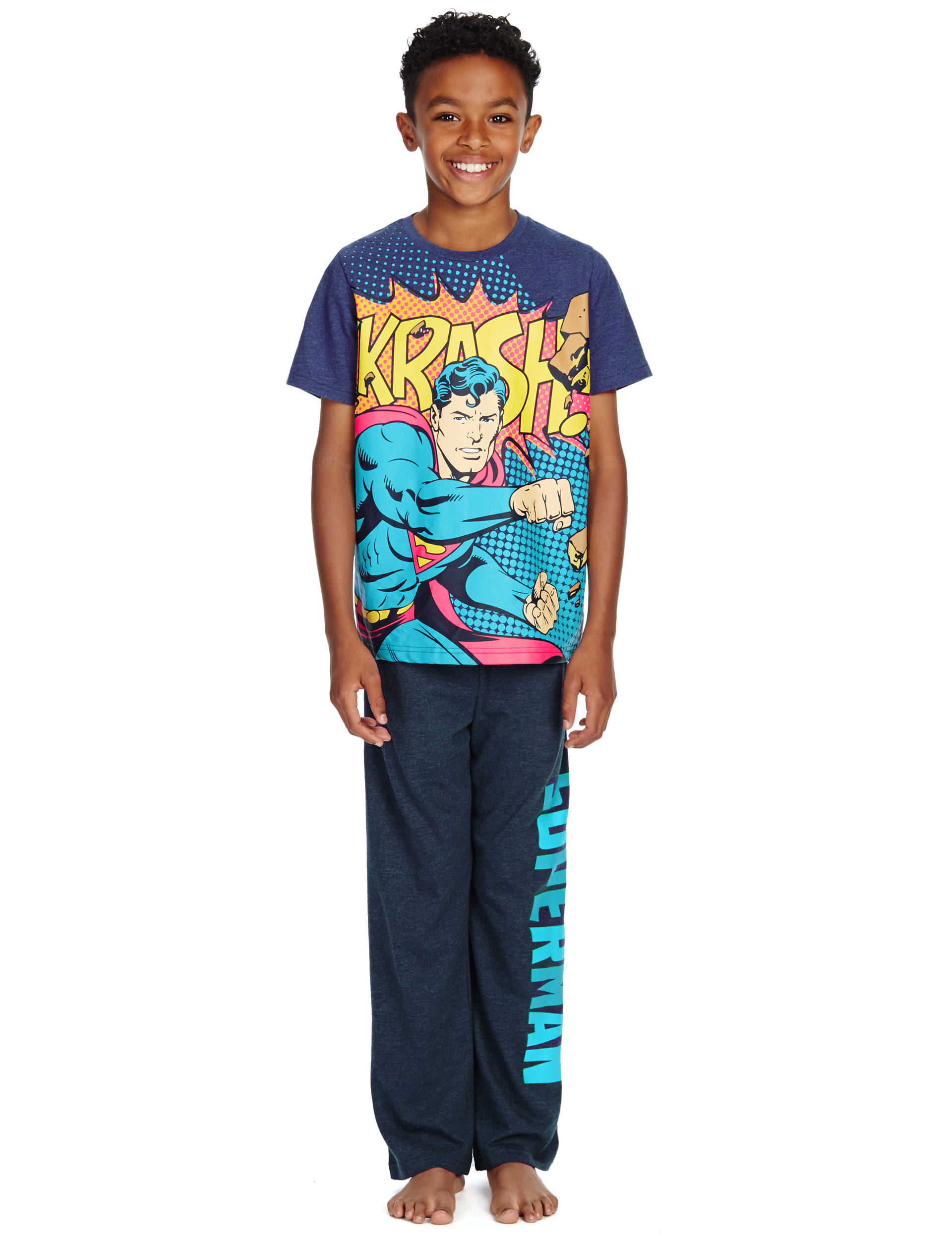 Stay Soft Superman™ Pyjamas (3-16 Years) Image 2 of 4