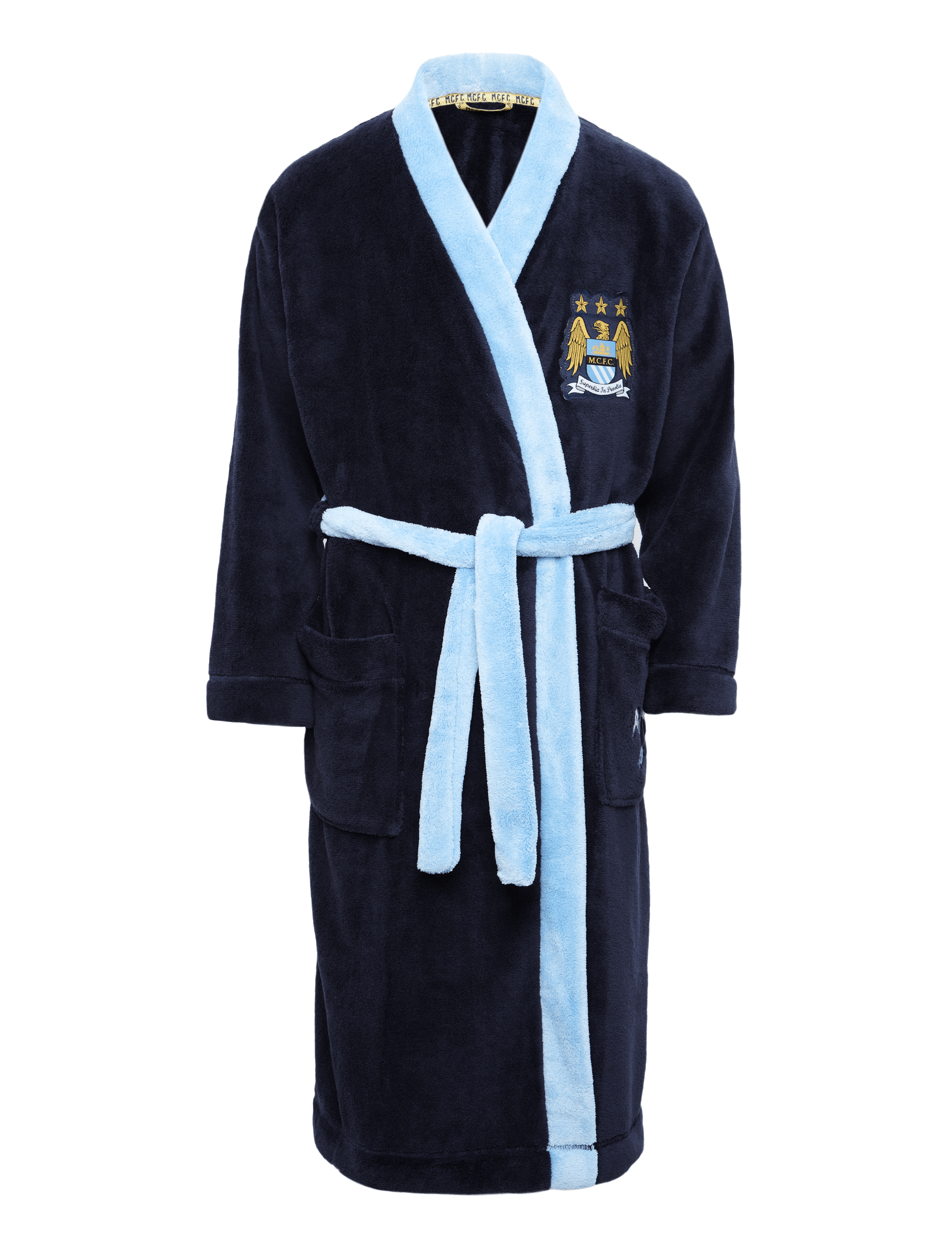 Manchester City F.C Dressing Gown with StayNEW M S
