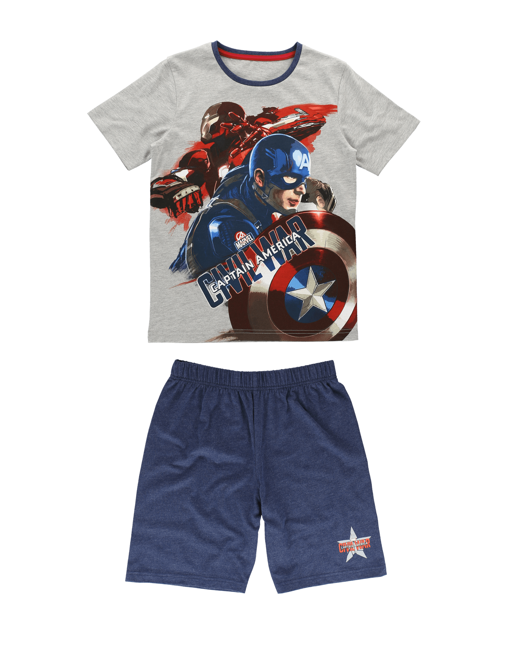 Captain America Short Pyjamas (6-16 Years) Image 2 of 5