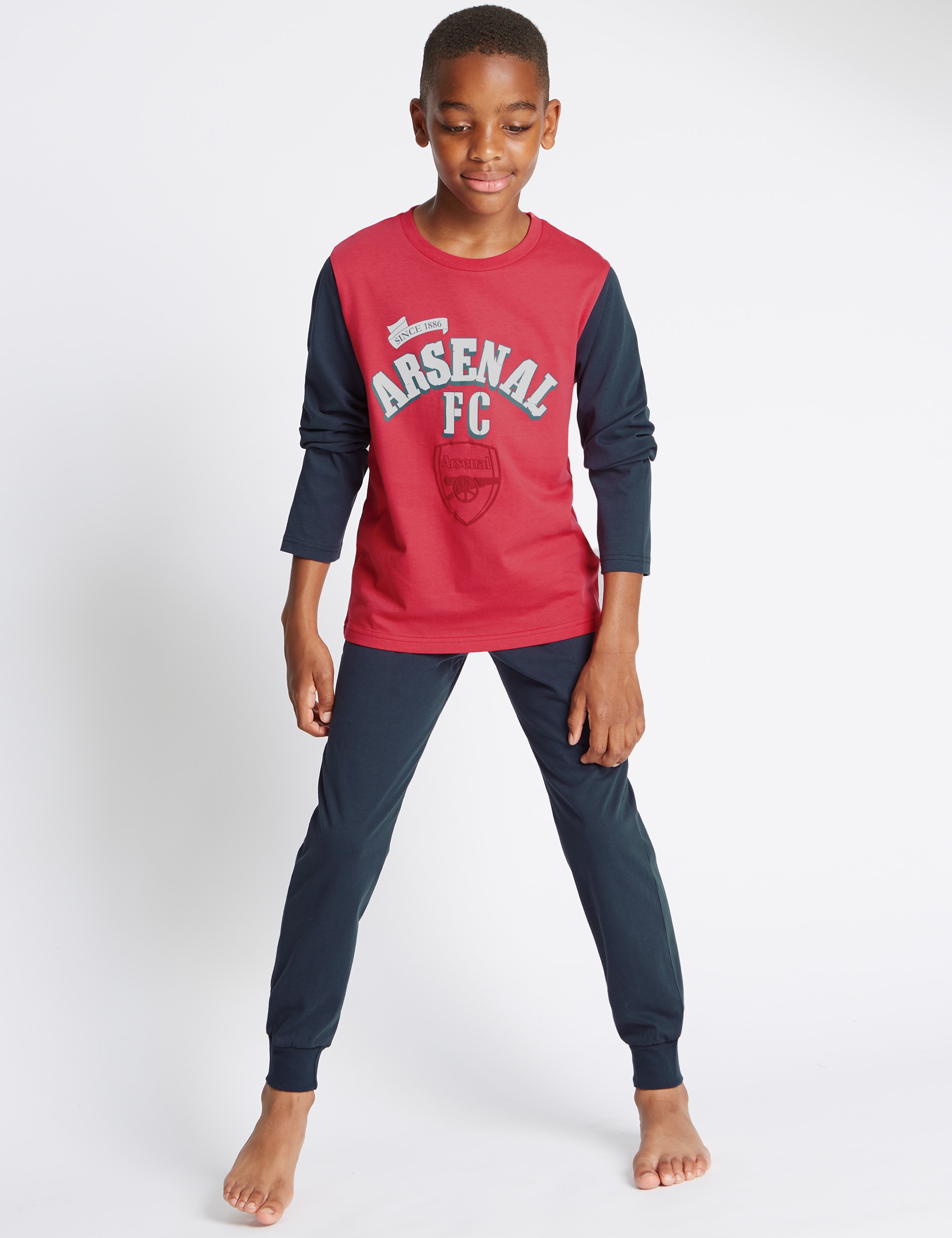 Pure Cotton Arsenal Football Pyjamas (3-16 Years) | M&S