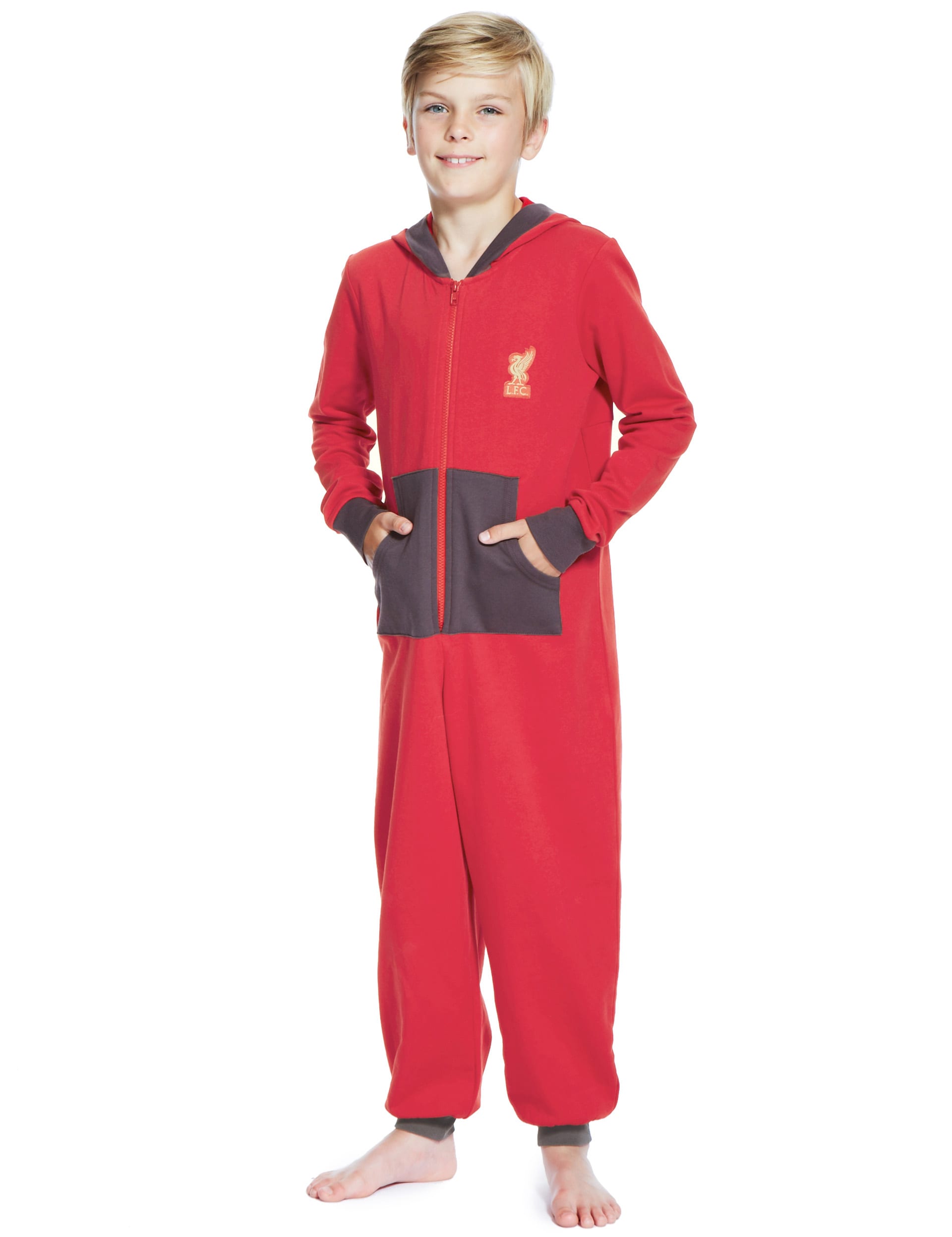 Pure Cotton Liverpool Football Club Sweat Onesie 3 16 Years M S