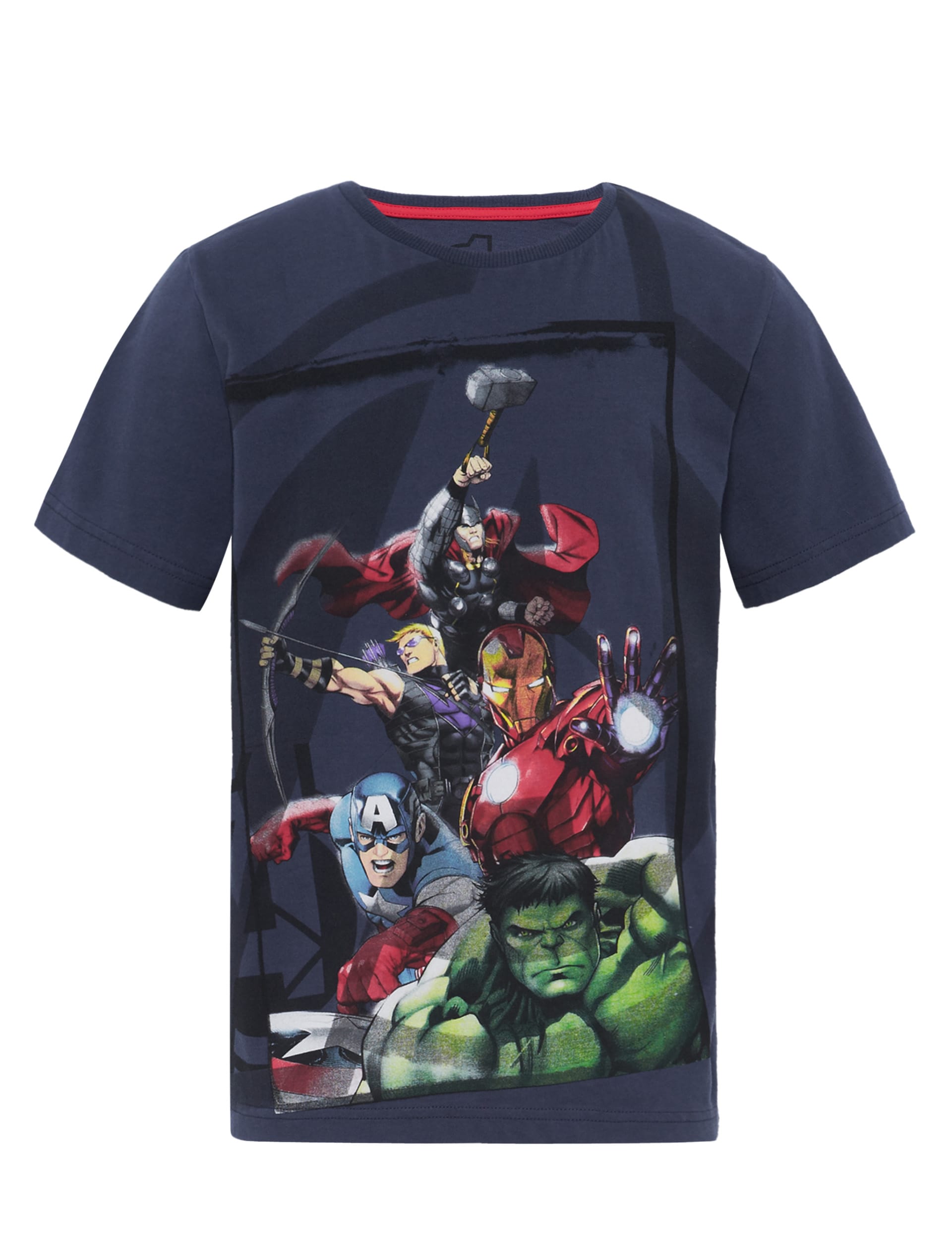 Pure Cotton Short Sleeve Avengers T-Shirt Image 2 of 4