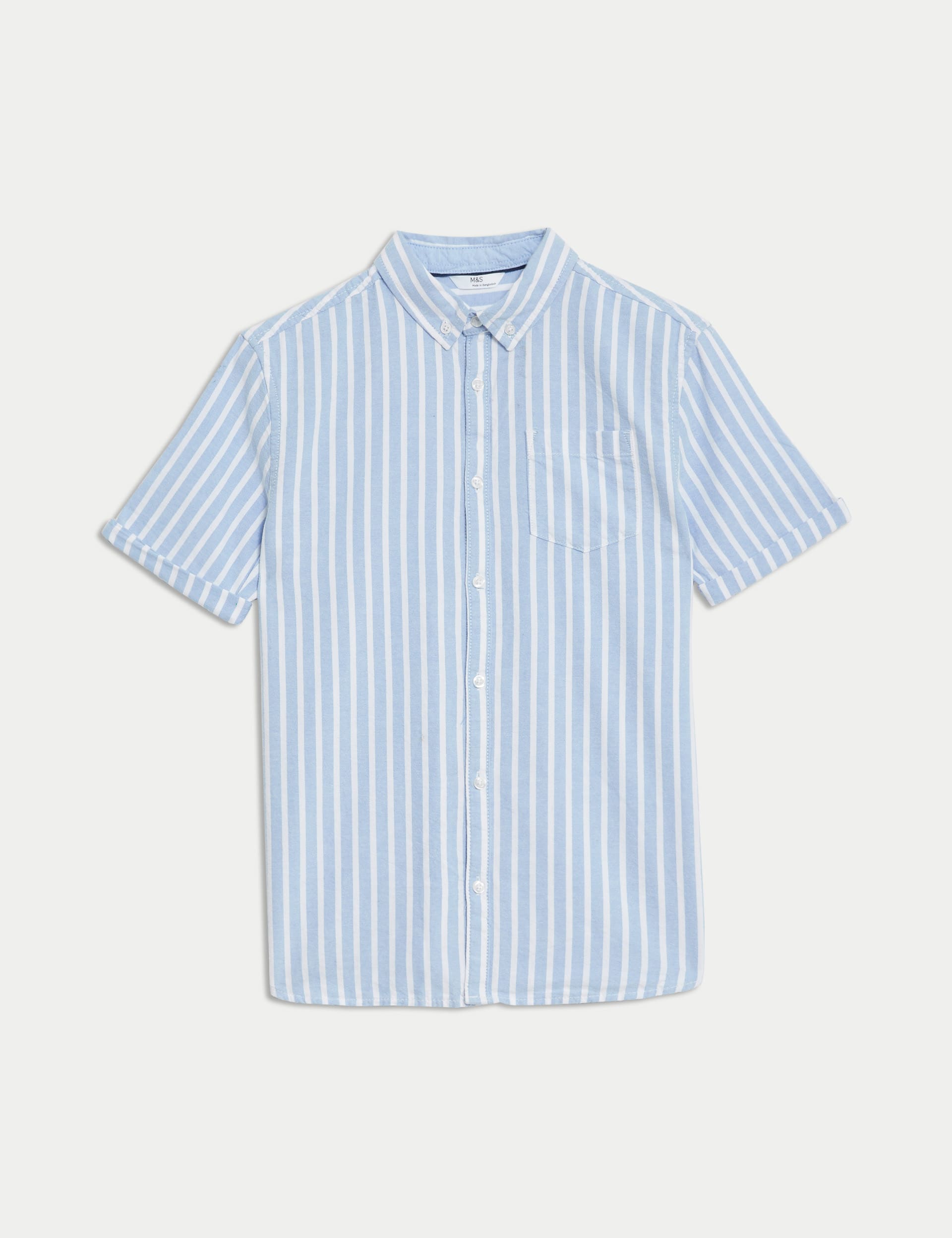 Pure Cotton Striped Shirt (6-16 Yrs)