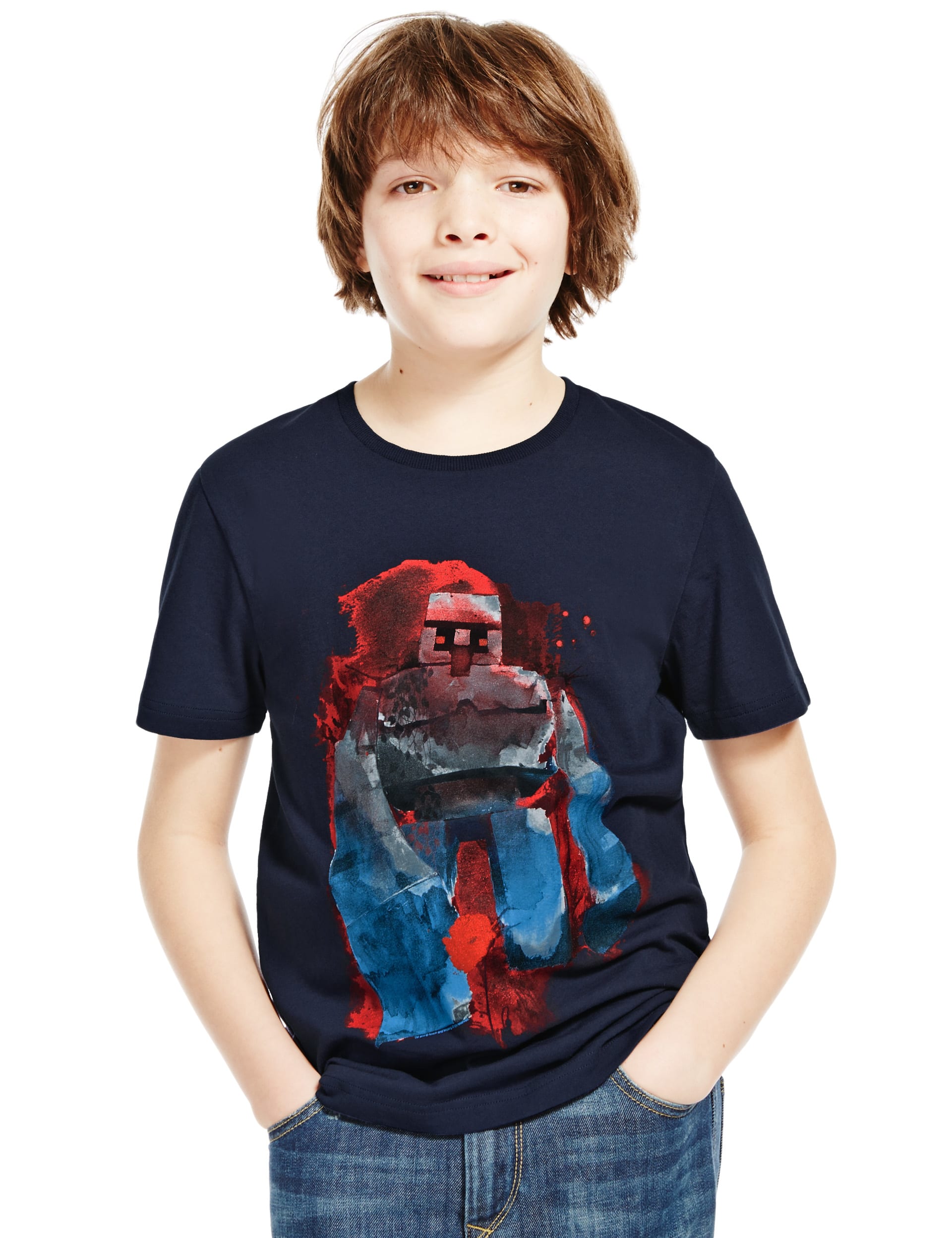 Minecraft Golem T-Shirt (5-14 Years) Image 2 of 3