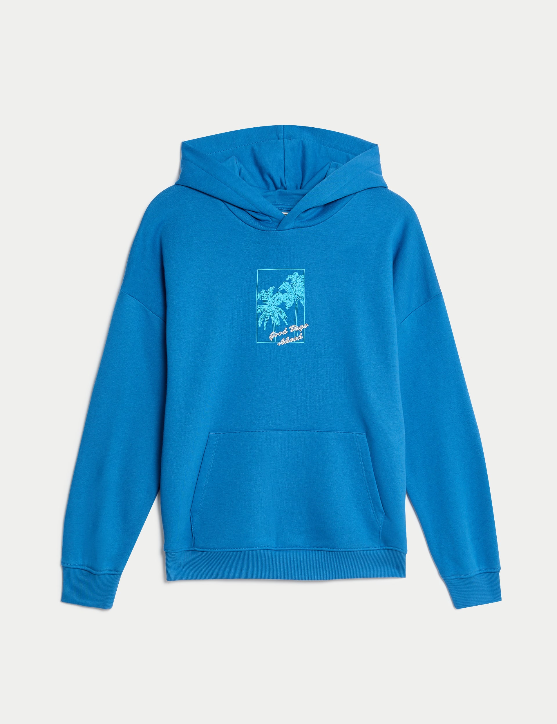 Cotton Rich Palm Tree Graphic Hoodie (6-16 Yrs) | M&S Collection | M&S