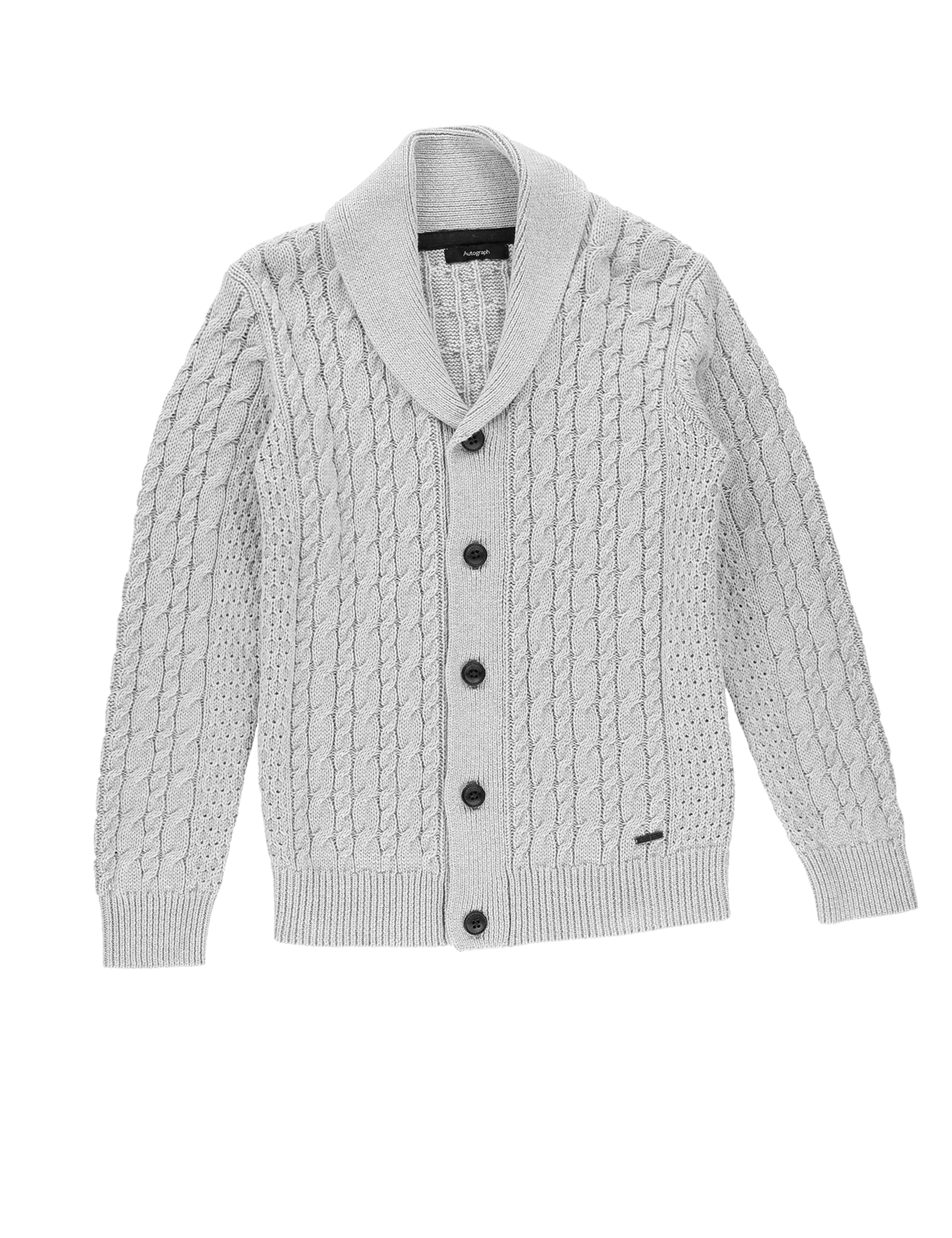 Cotton Rich Chunky Cardigan (5-14 Years) Image 2 of 6
