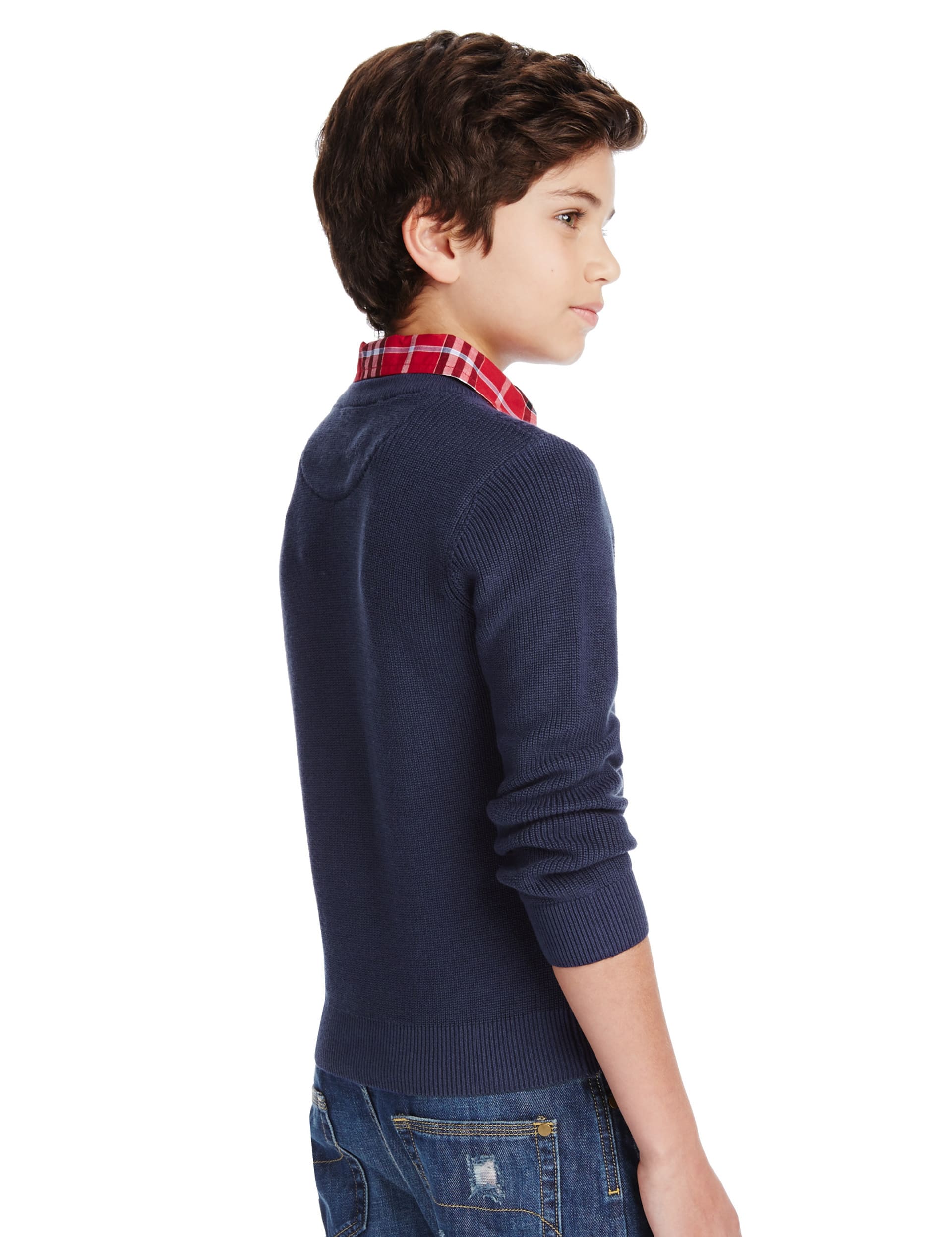 Mock shirt crew jumper sale