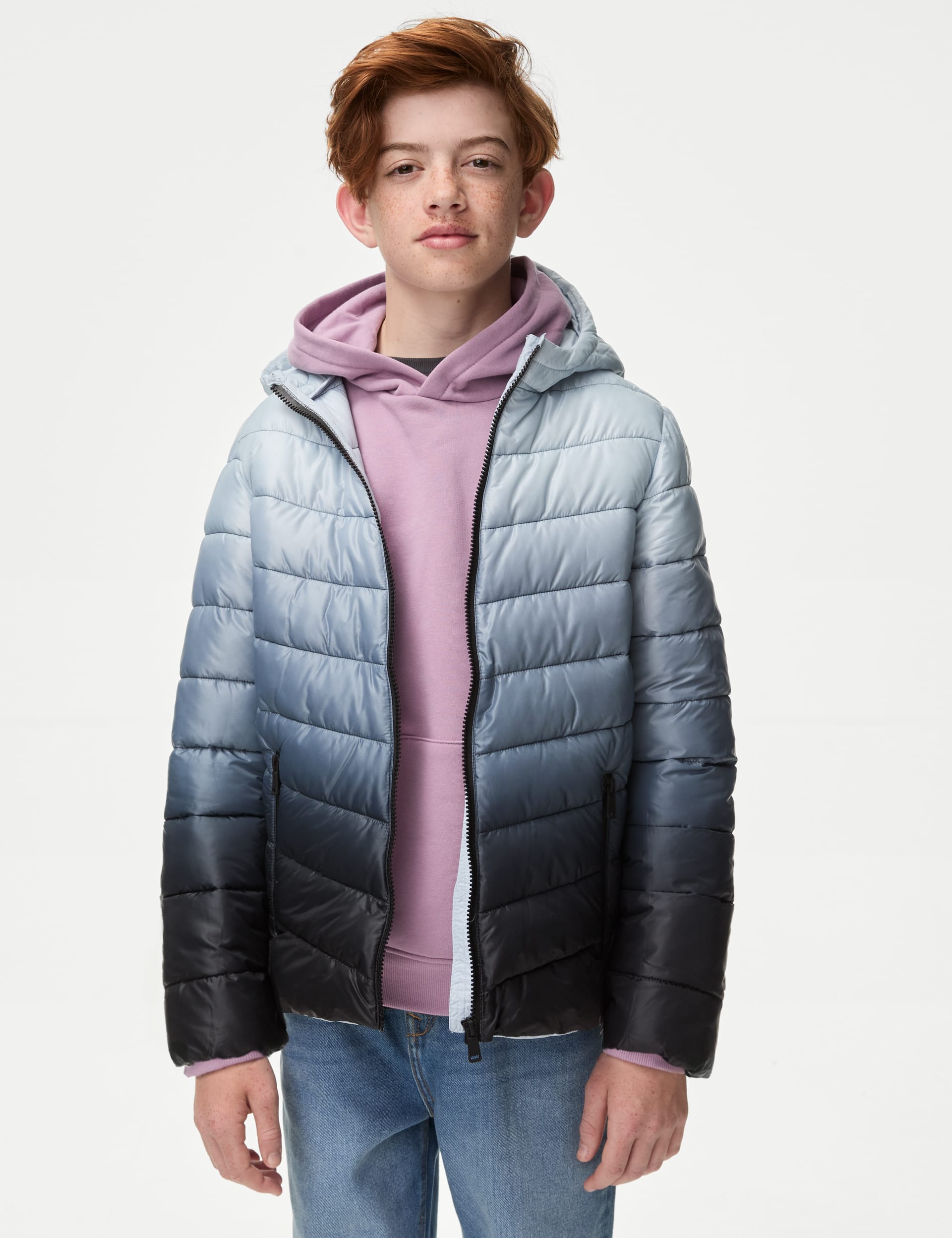 Light Weight Ombre Padded Coat (6-16 Yrs)