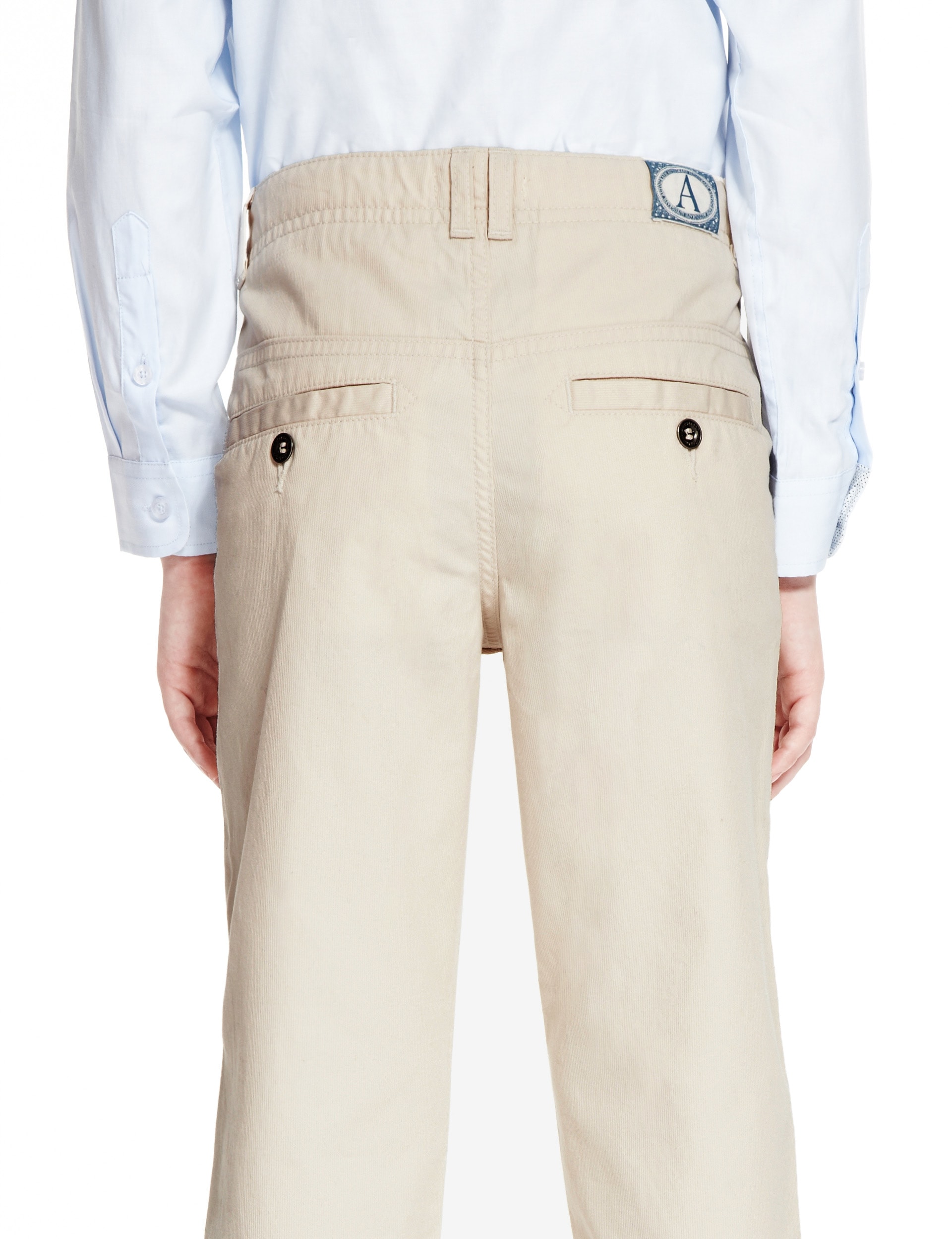 Pure Cotton Bedford Corduroy Trousers with Stain Resistance Image 2 of 4