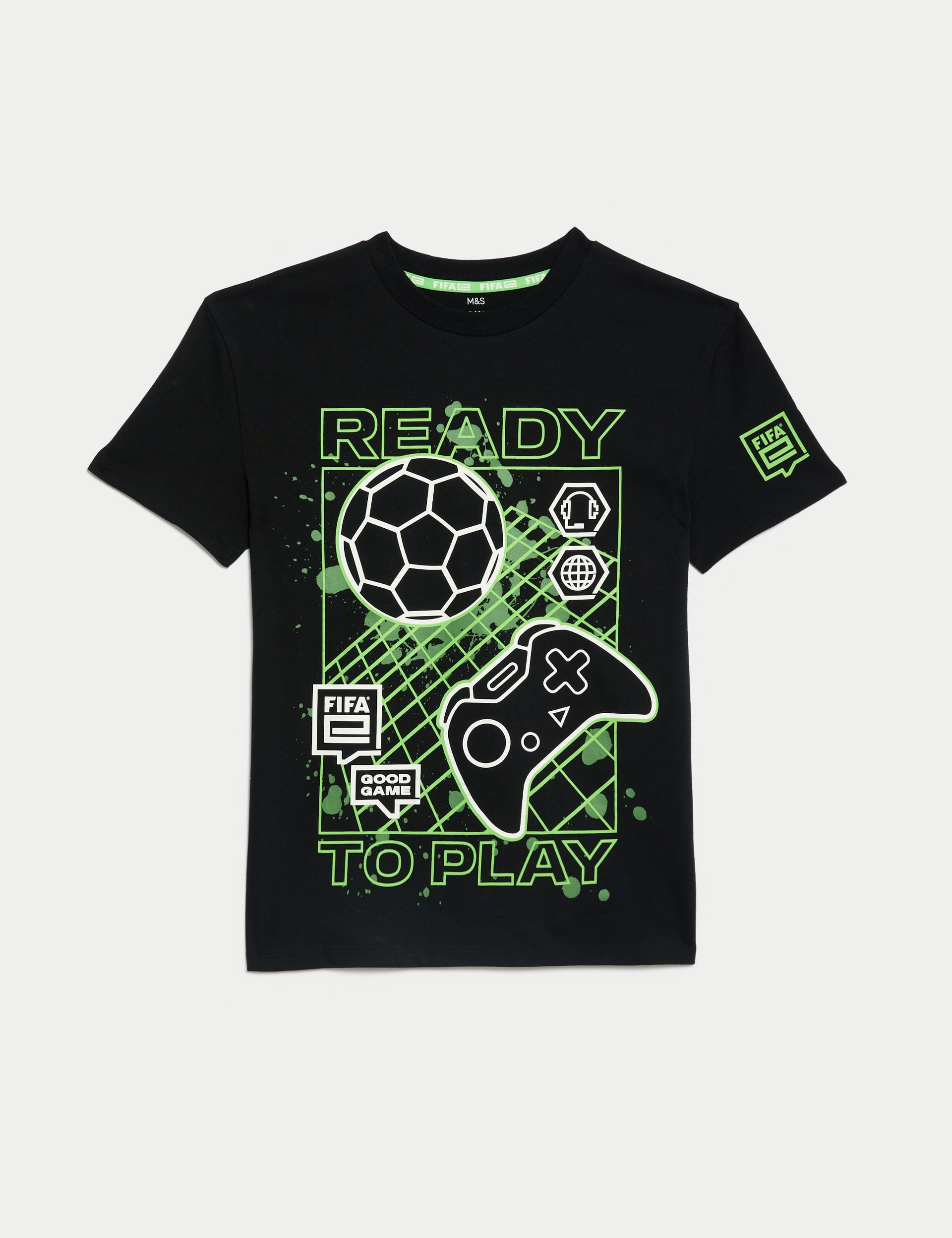 Pure Cotton FIFA Gaming T-Shirt (6-16 Yrs)
