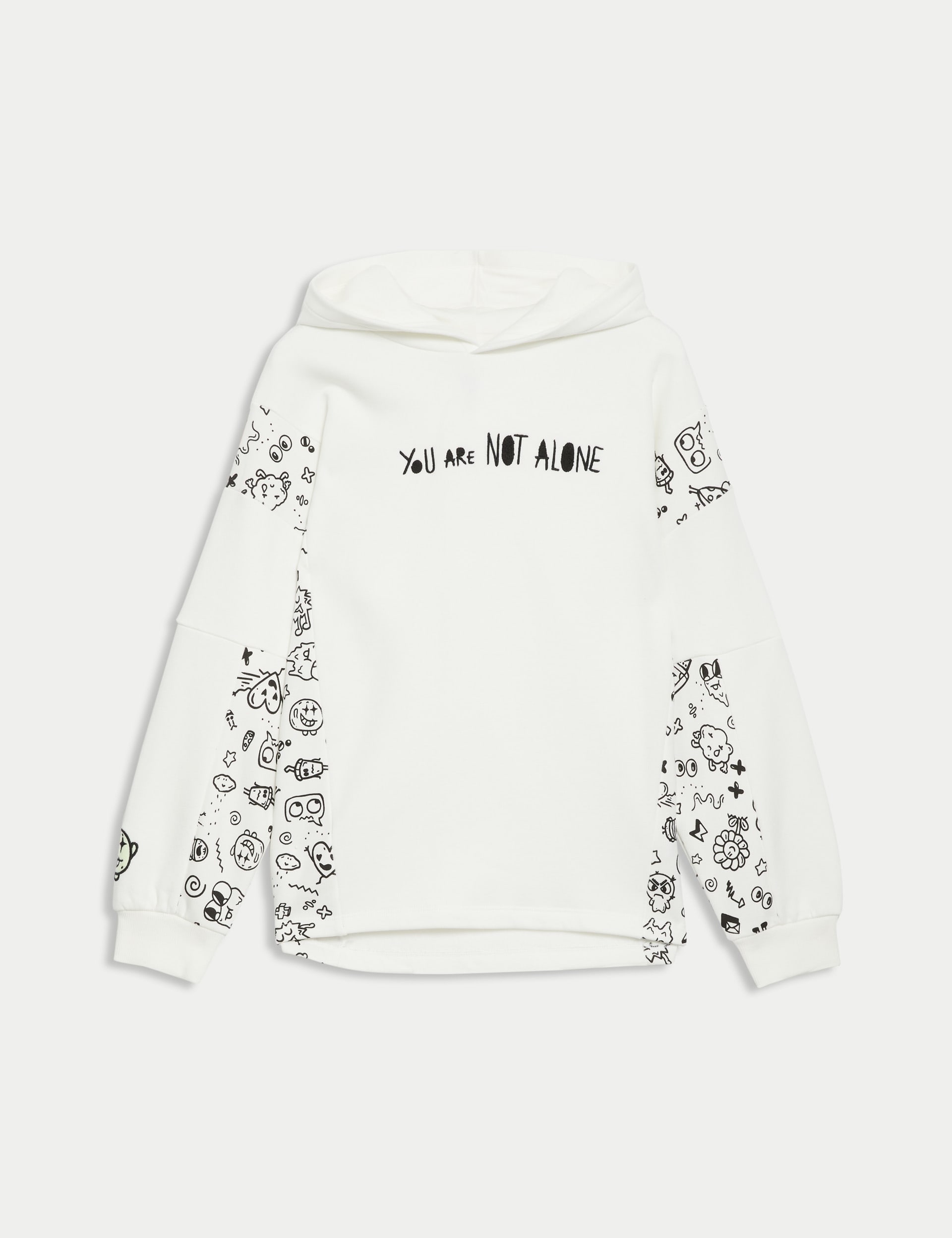 Cotton Rich Slogan Hoodie (6-16 Yrs)