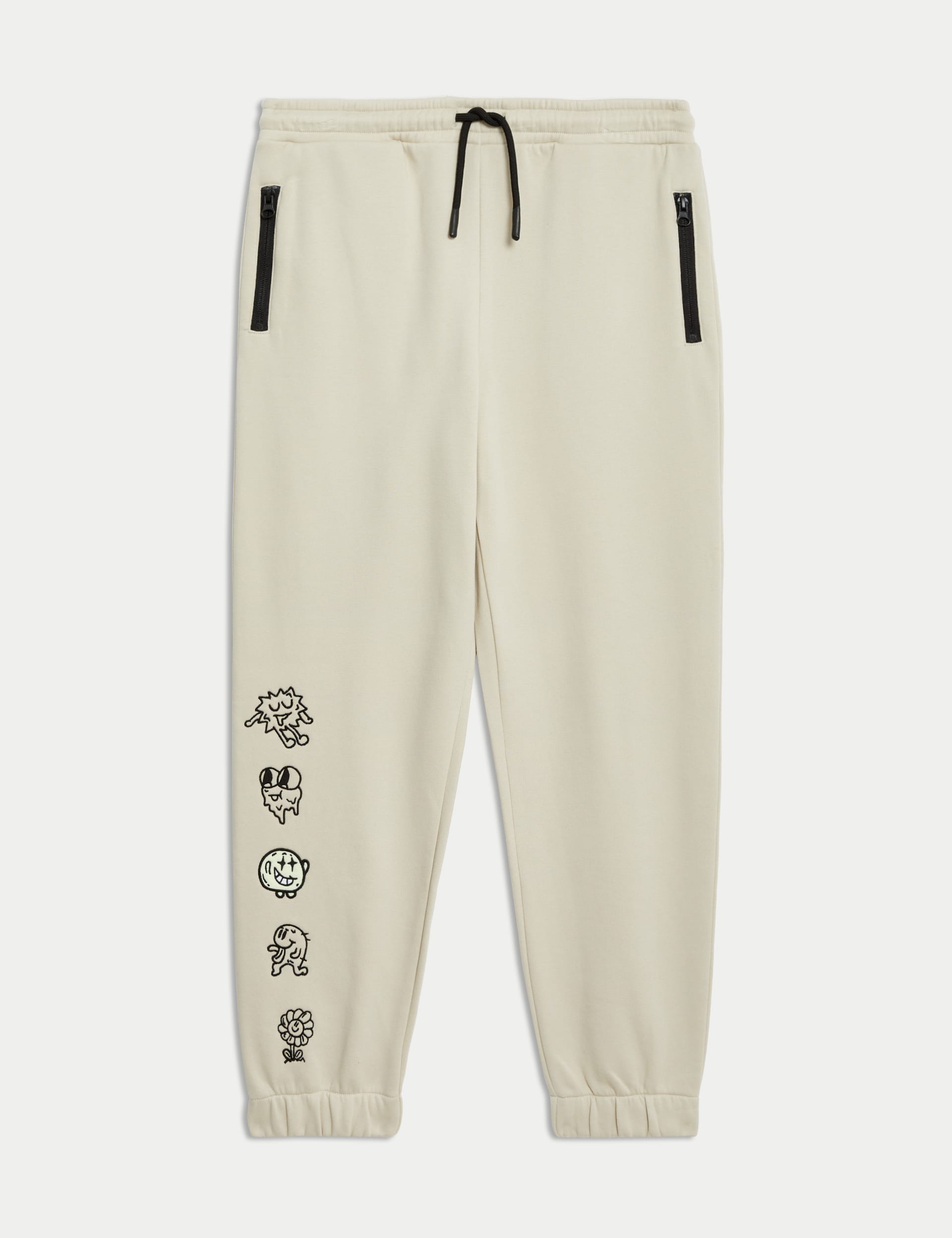 Cotton Rich Embroidered Joggers (6-16 Yrs)