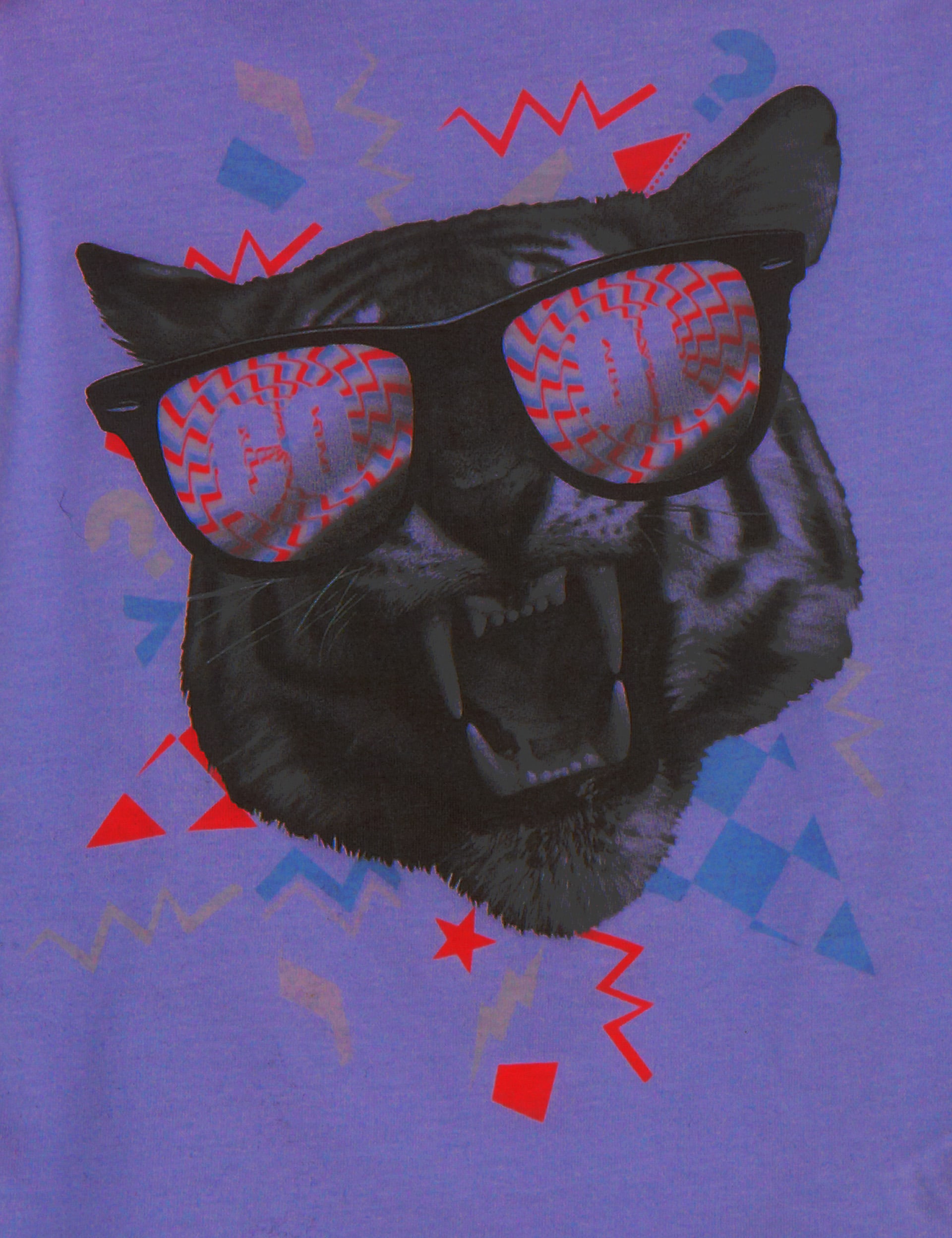 Pure Cotton Cool Cat Print Colour Changing T-Shirt Image 2 of 5