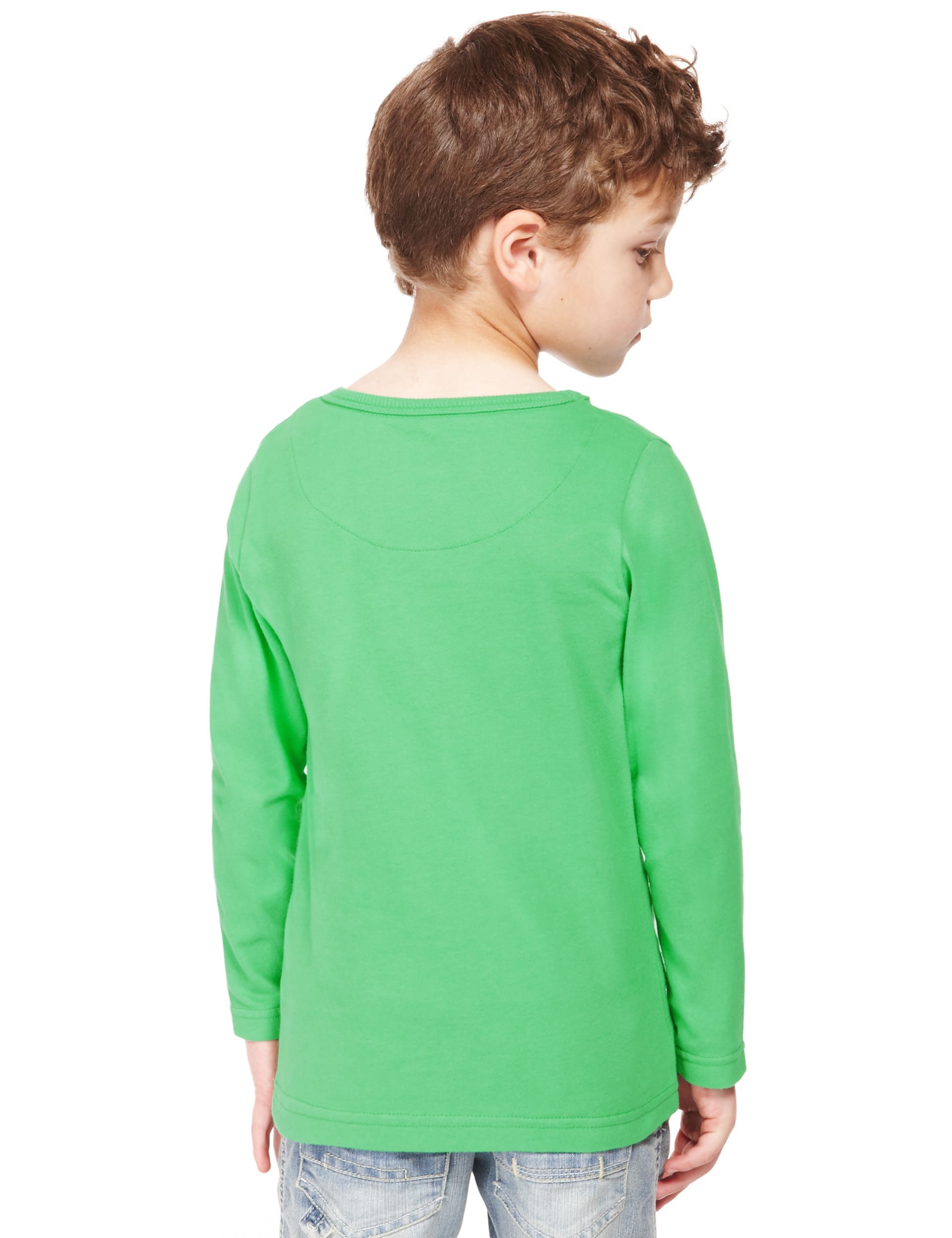 Pure Cotton Chameleon Print T-Shirt with Stickers (1-7 Years) Image 2 of 6