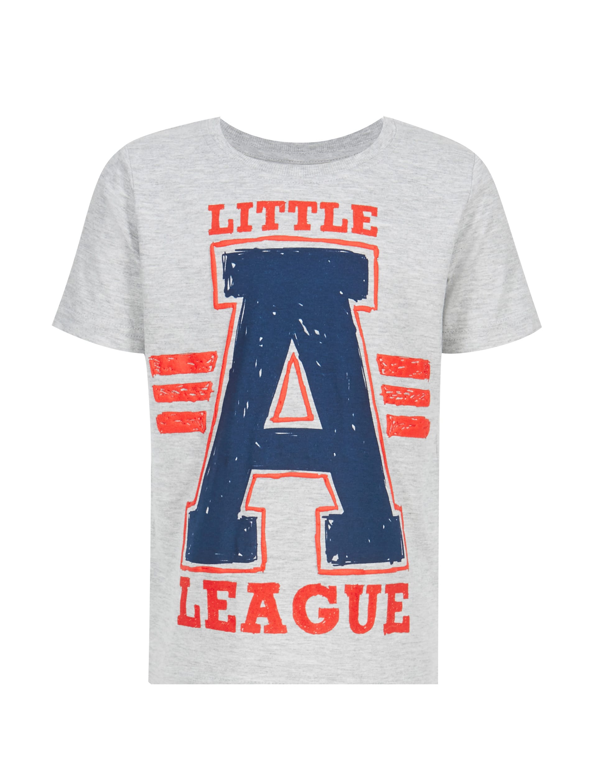 Cotton Rich 'Little League' Slogan T-Shirt (1-7 Years) Image 1 of 2
