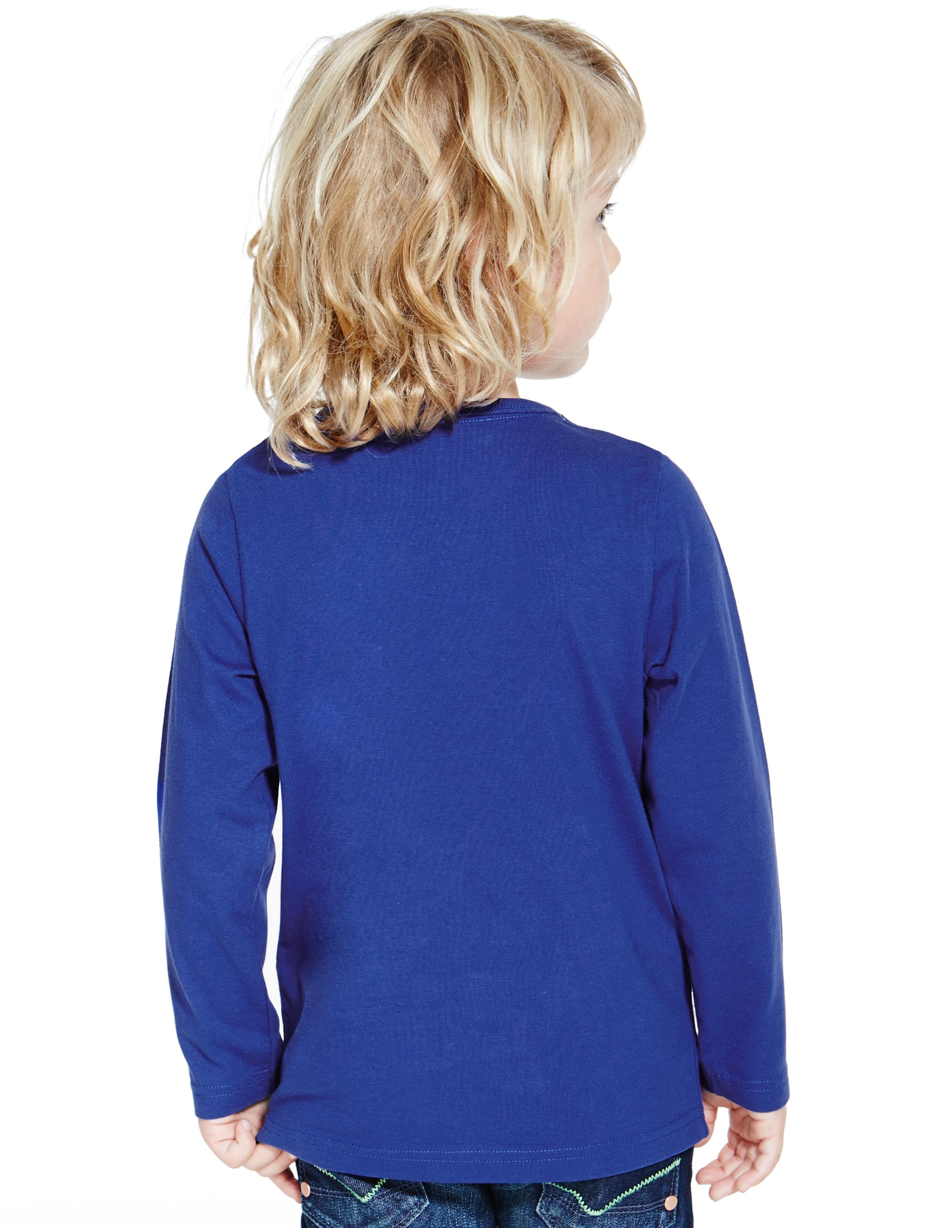 Pure Cotton Polar Bear T-Shirt (1-7 Years) Image 2 of 3