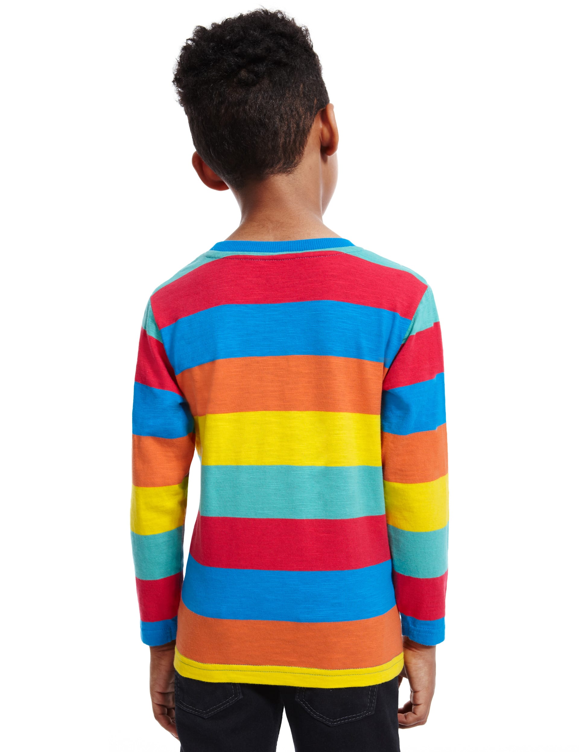Mr. Happy Pure Cotton Striped T-Shirt Image 2 of 5