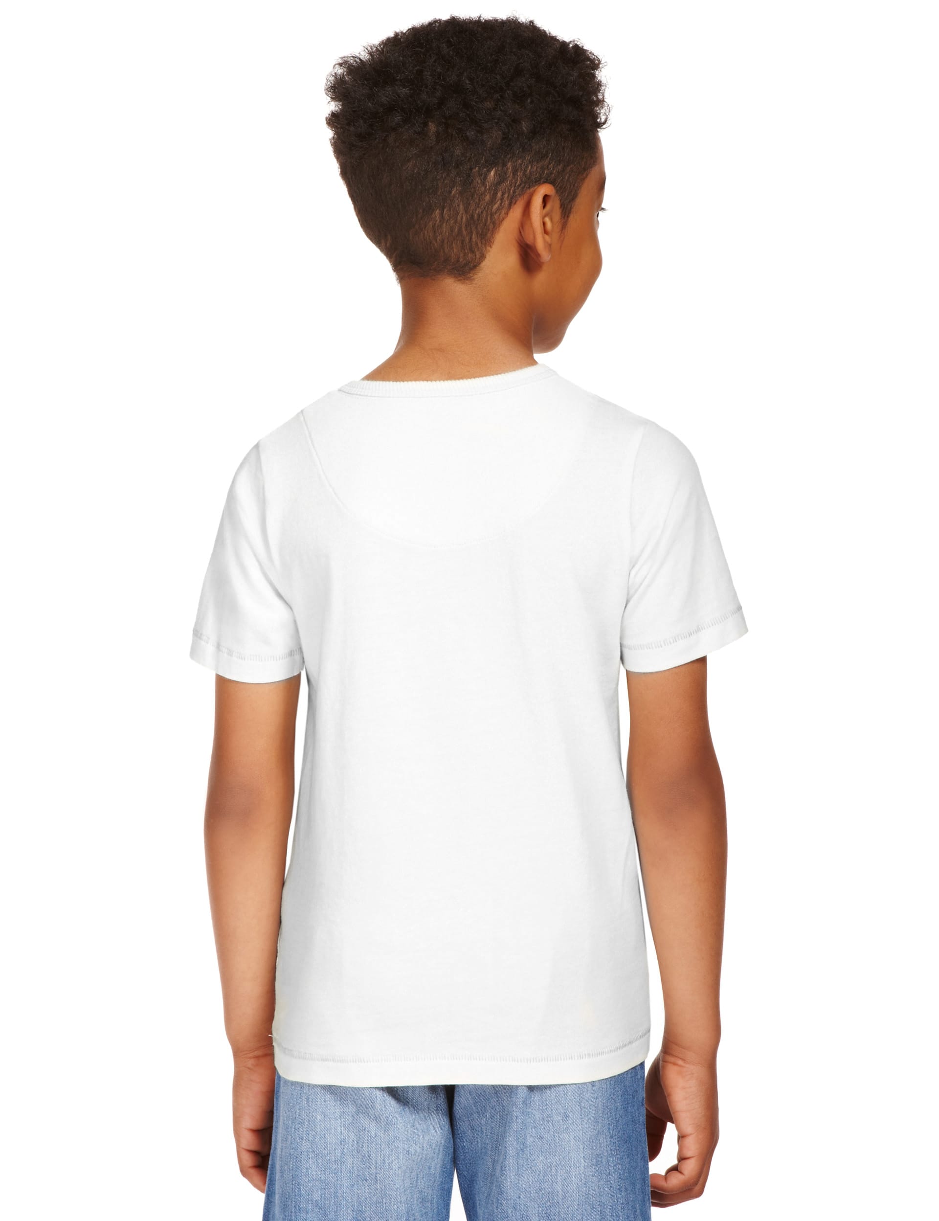 Pure Cotton Dinosaur Print T-Shirt with Pens (1-7 Years) Image 2 of 3