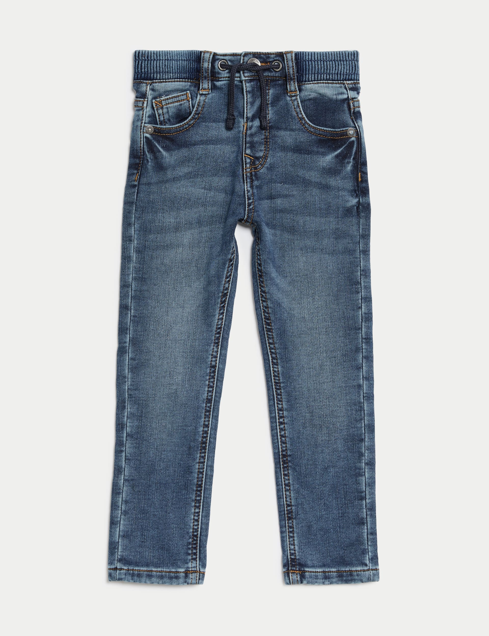 Regular Cotton Rich Elasticated Waist Jeans (2-8 Yrs)