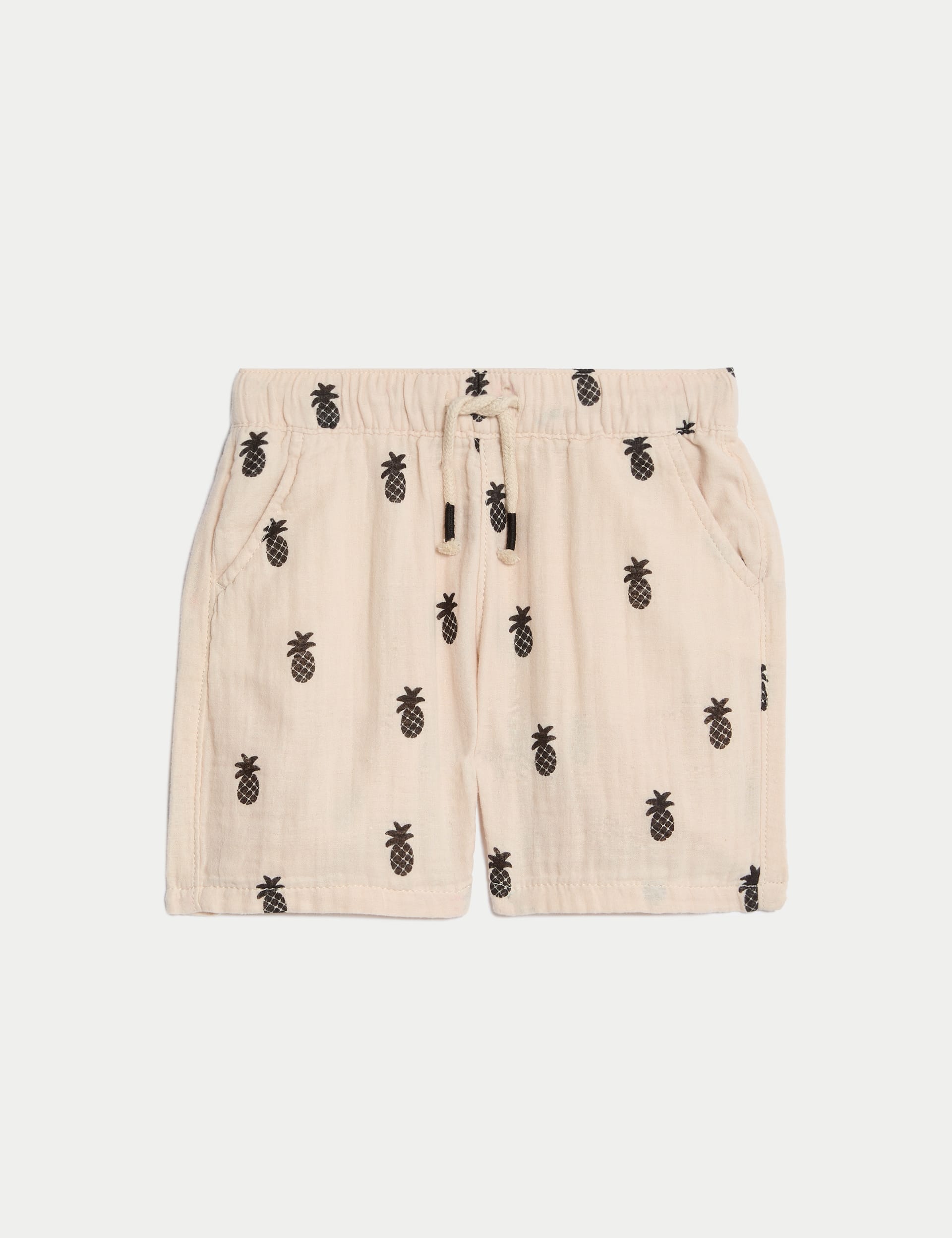 Pure Cotton Pineapple Shorts (2-8 Yrs)