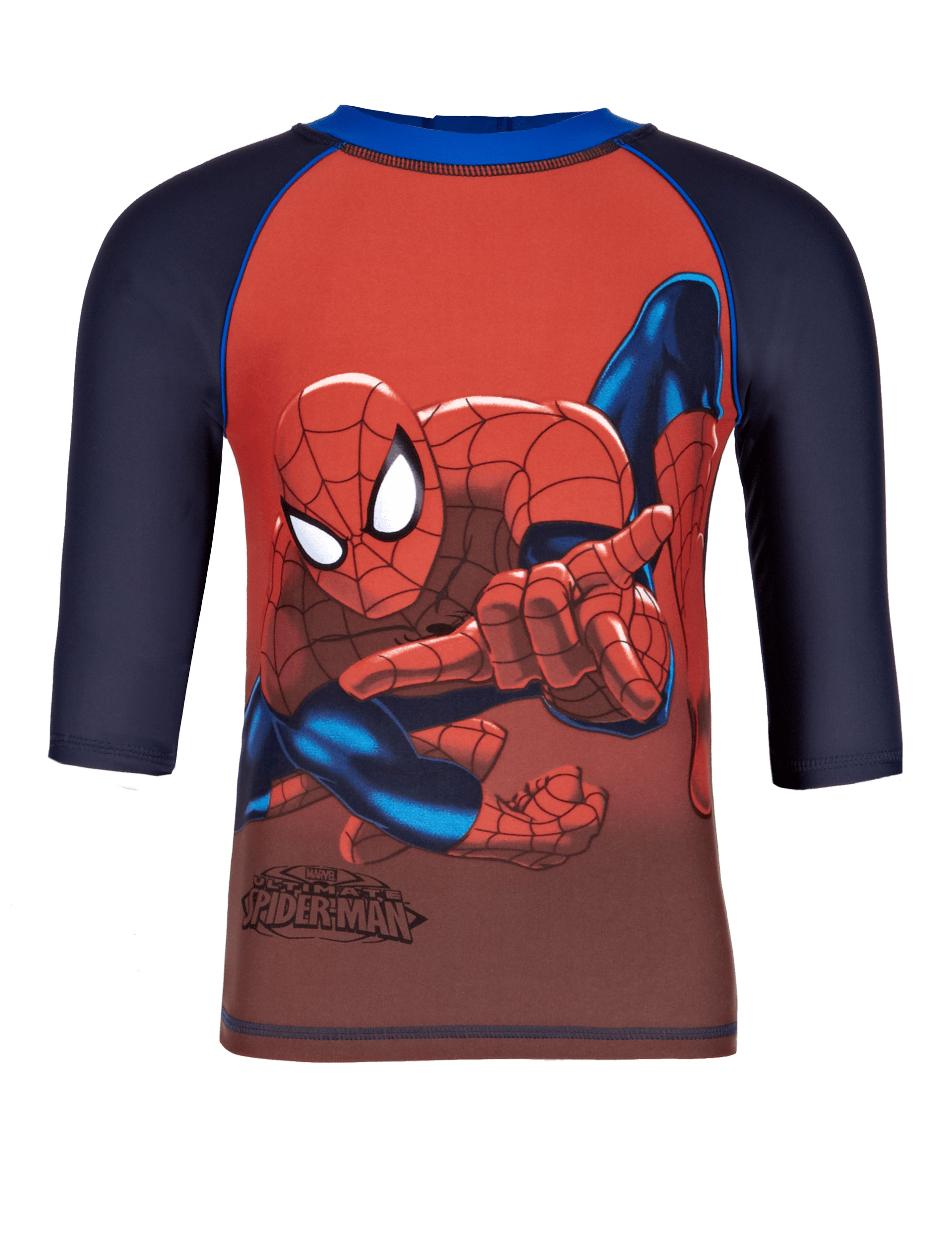 Spider Man Raglan Sleeve Rash Vest 1 7 Years M S